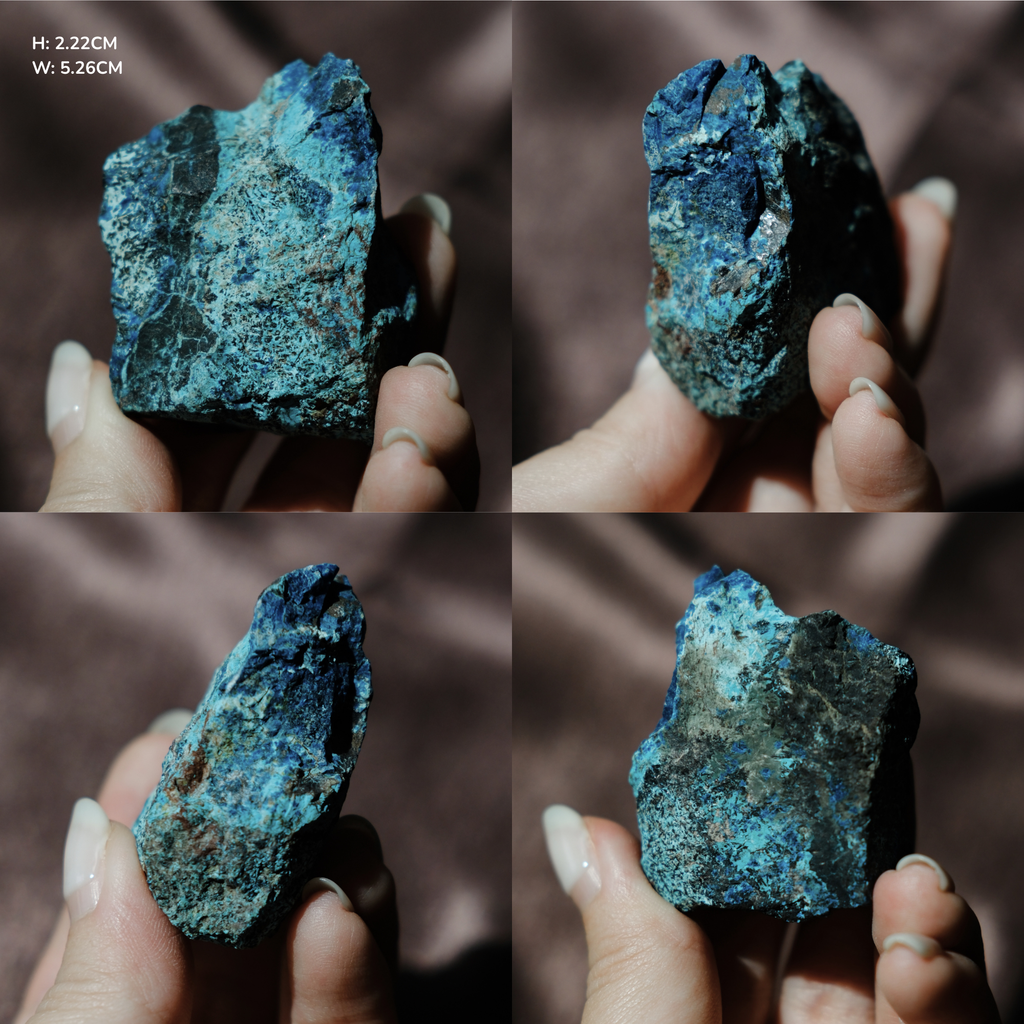 Chrysocolla Azurite on matrix
