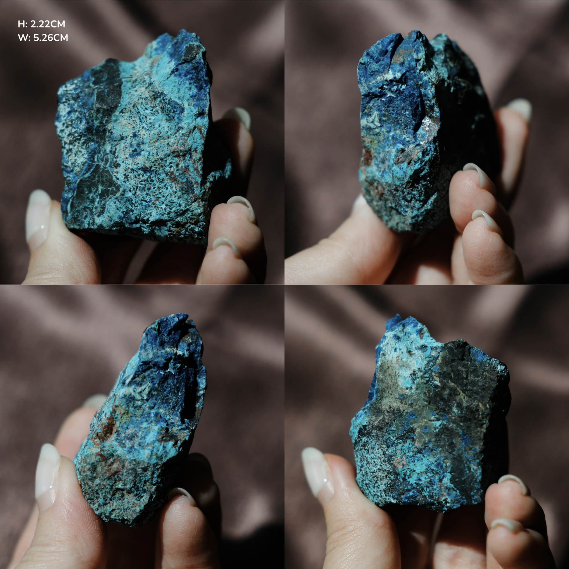 Chrysocolla Azurite on matrix
