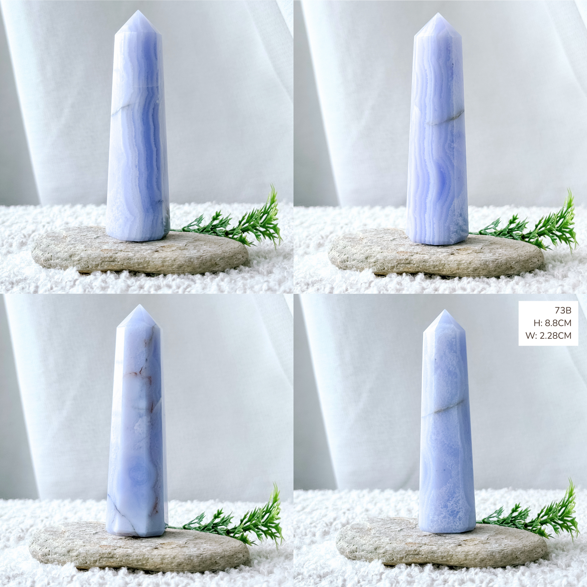 Blue Lace Agate Towers
