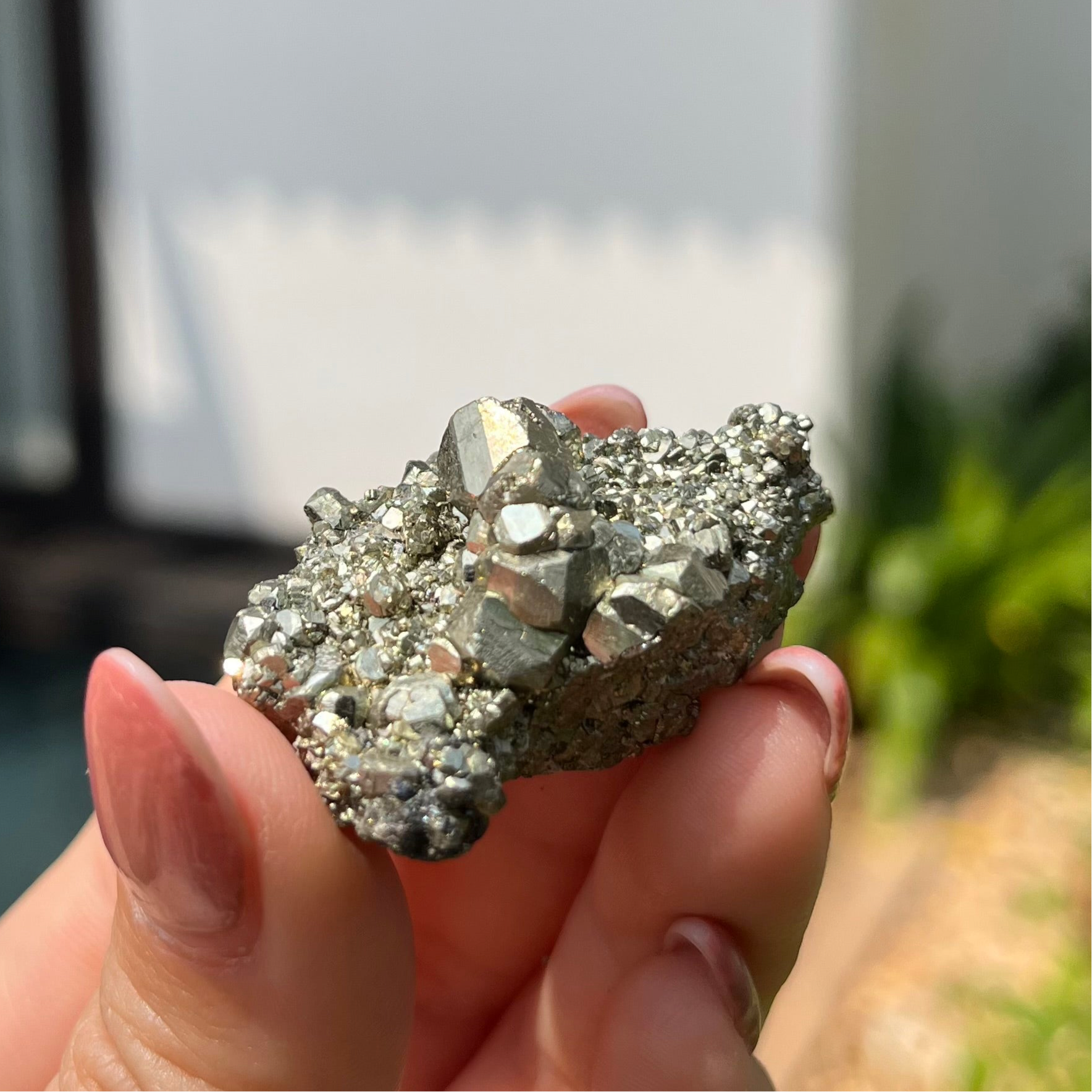 Druzy Pyrite clusters from Peru
