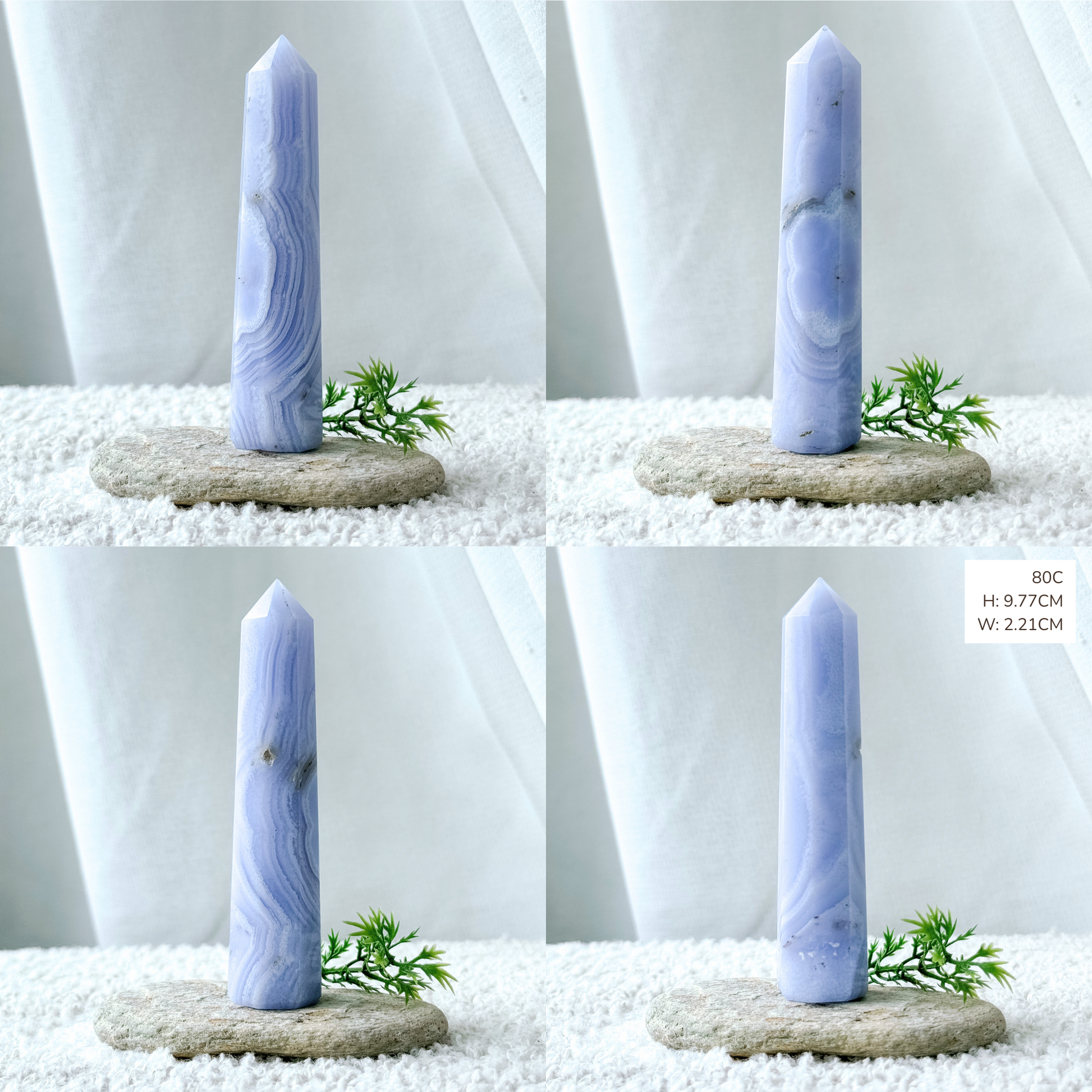 Blue Lace Agate Towers