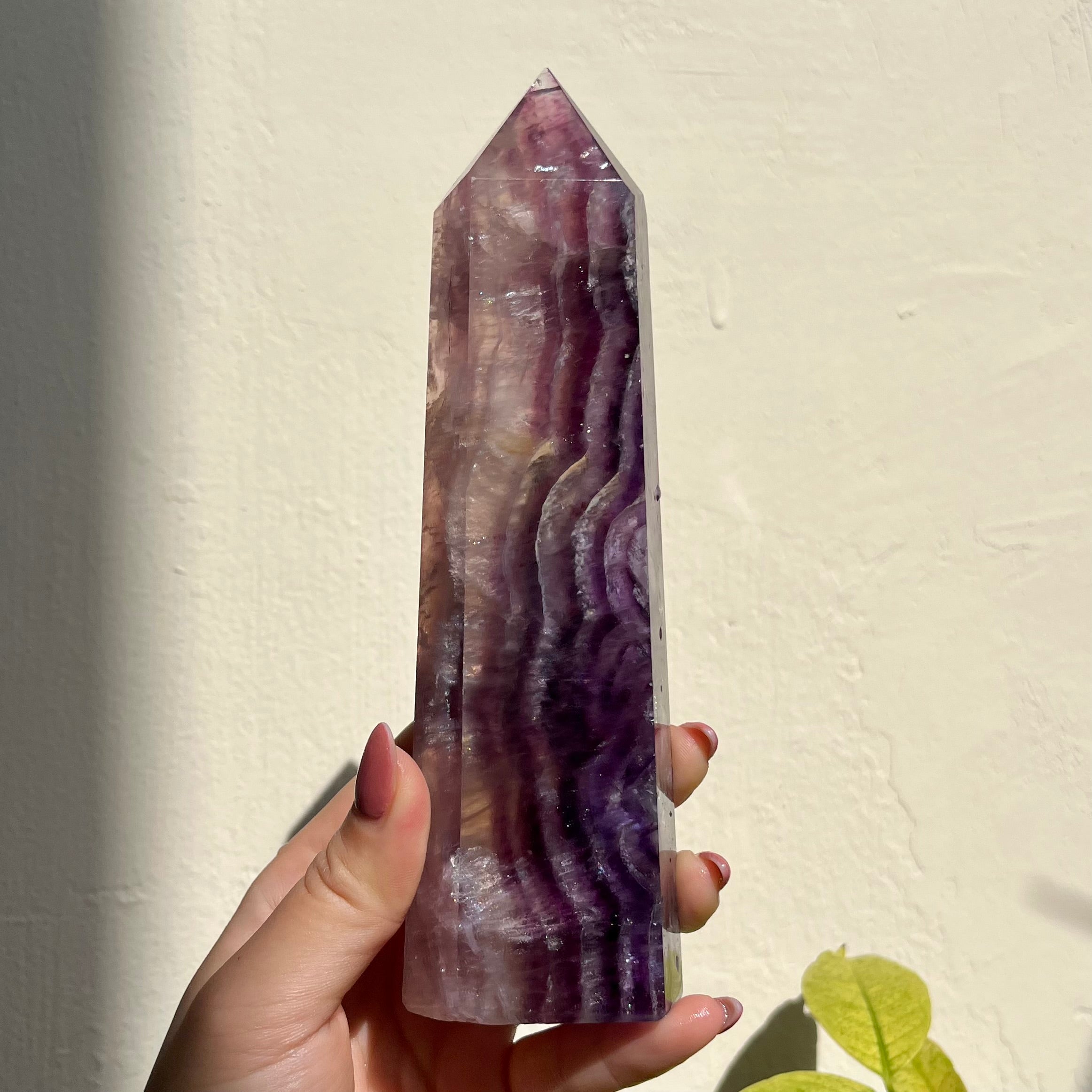 Banded Galaxy Fluorite Tower