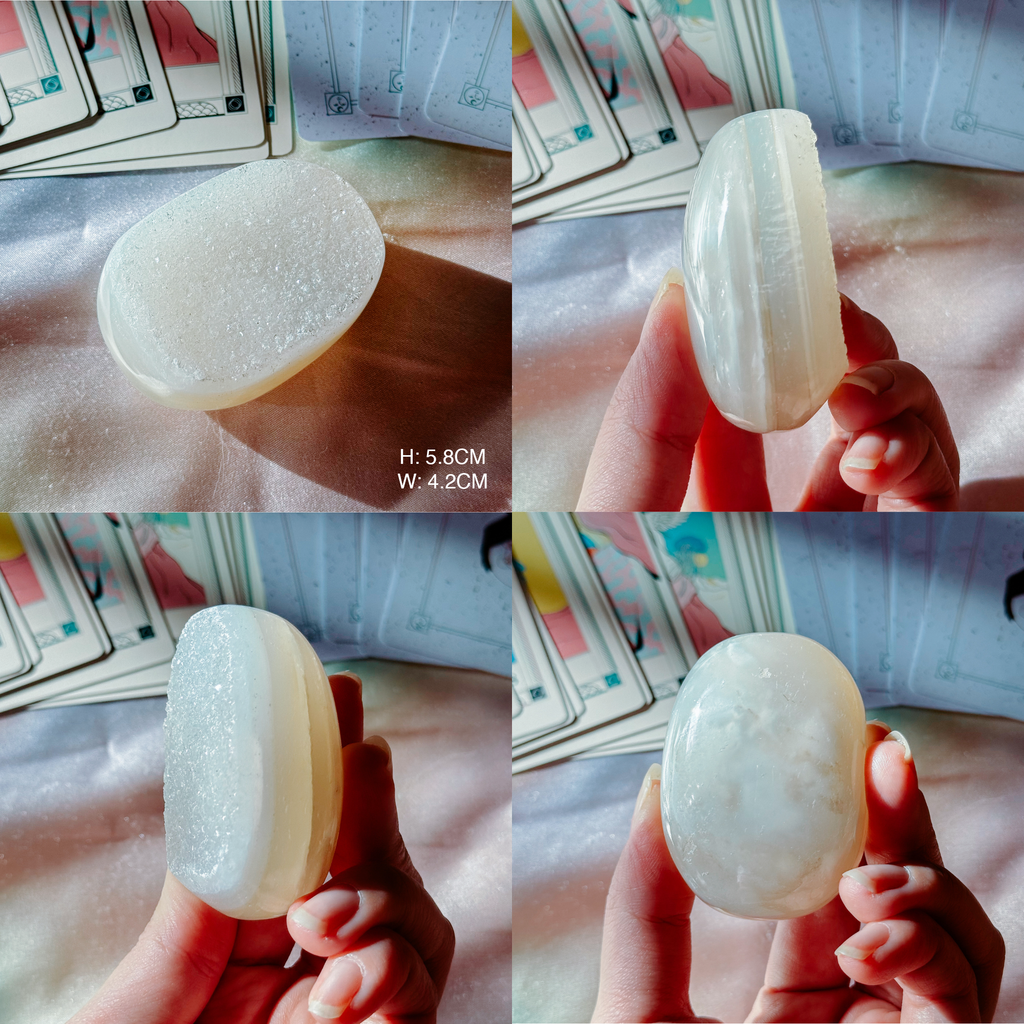 Druzy Agate Palmstones