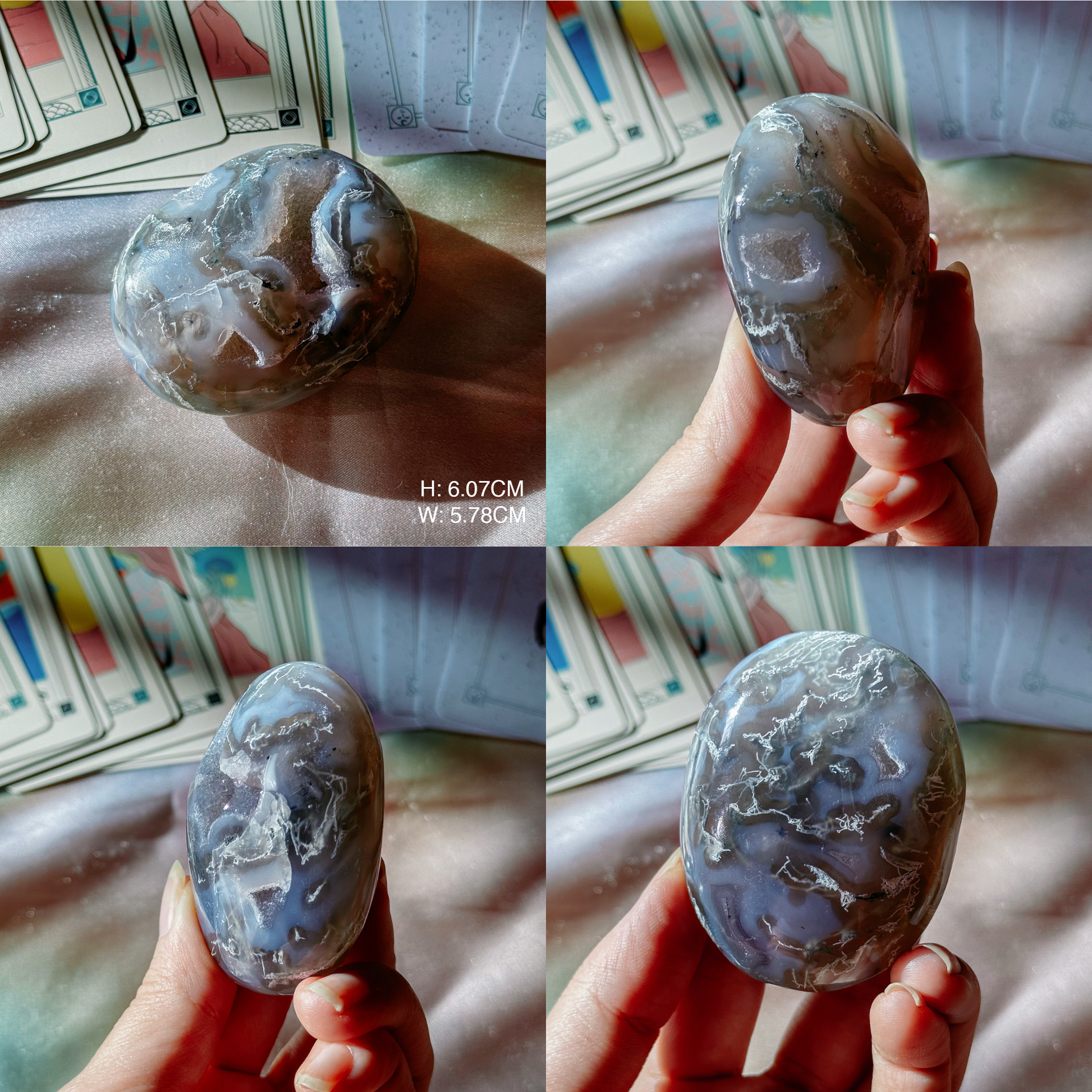 Druzy Agate Palmstones