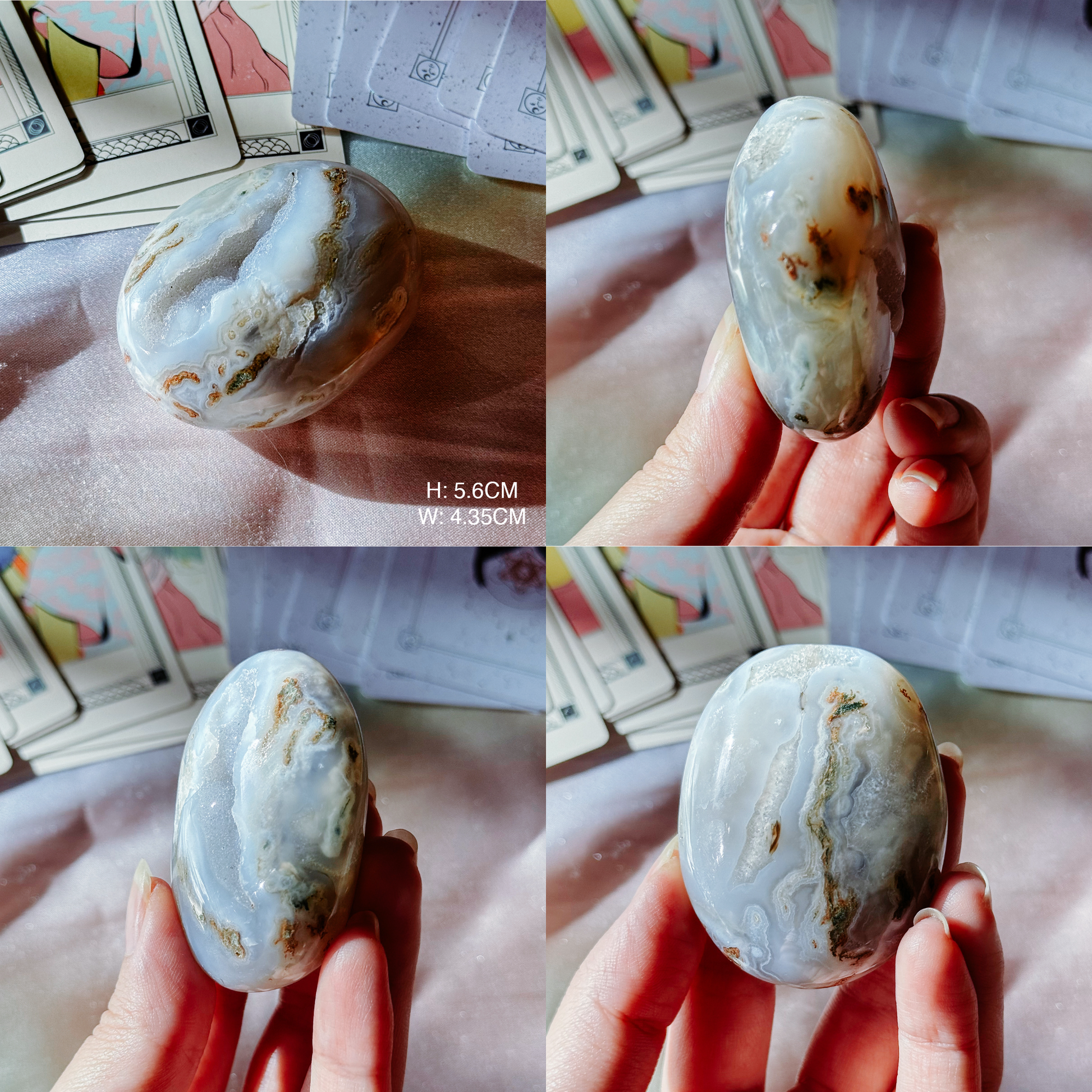 Druzy Agate Palmstones
