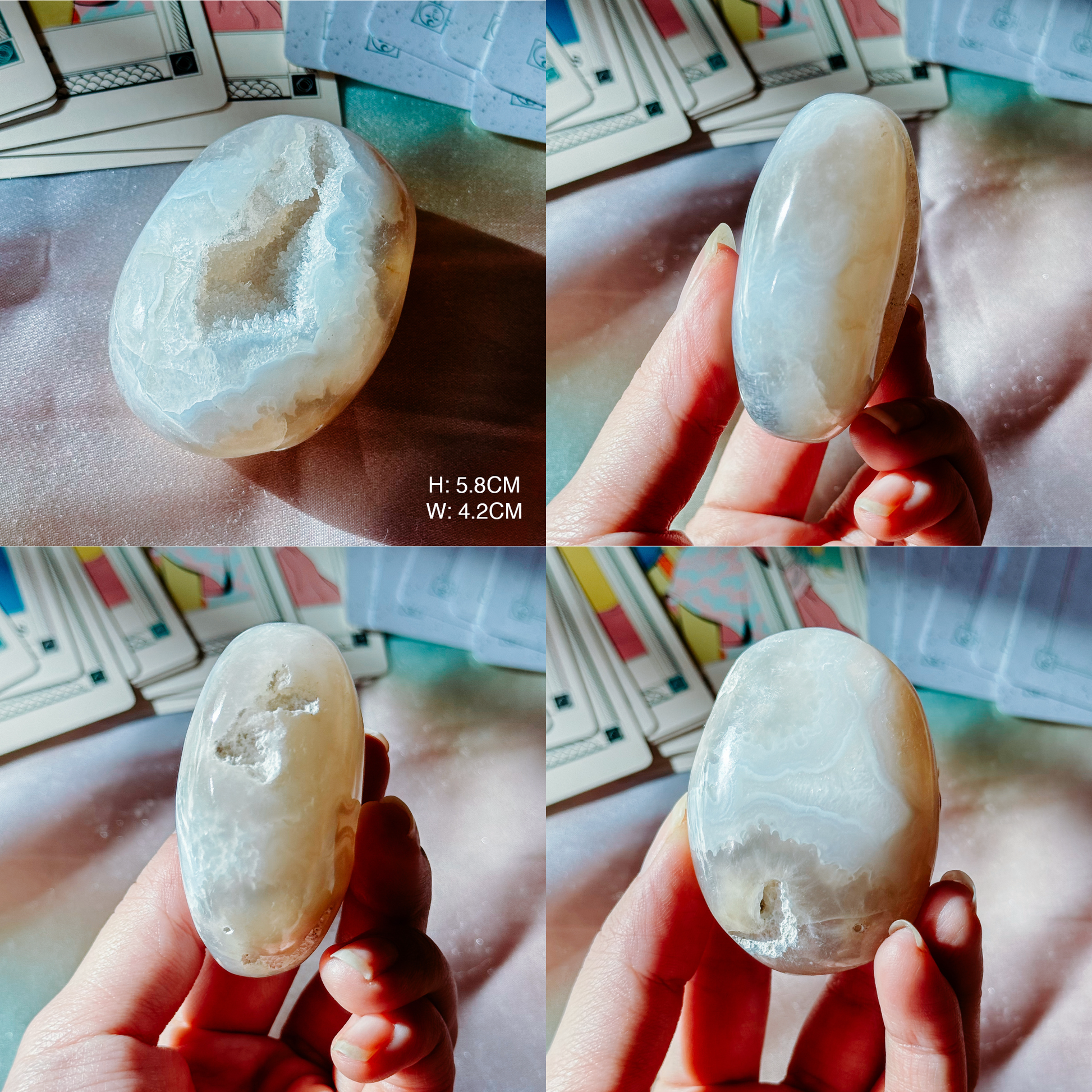 Druzy Agate Palmstones