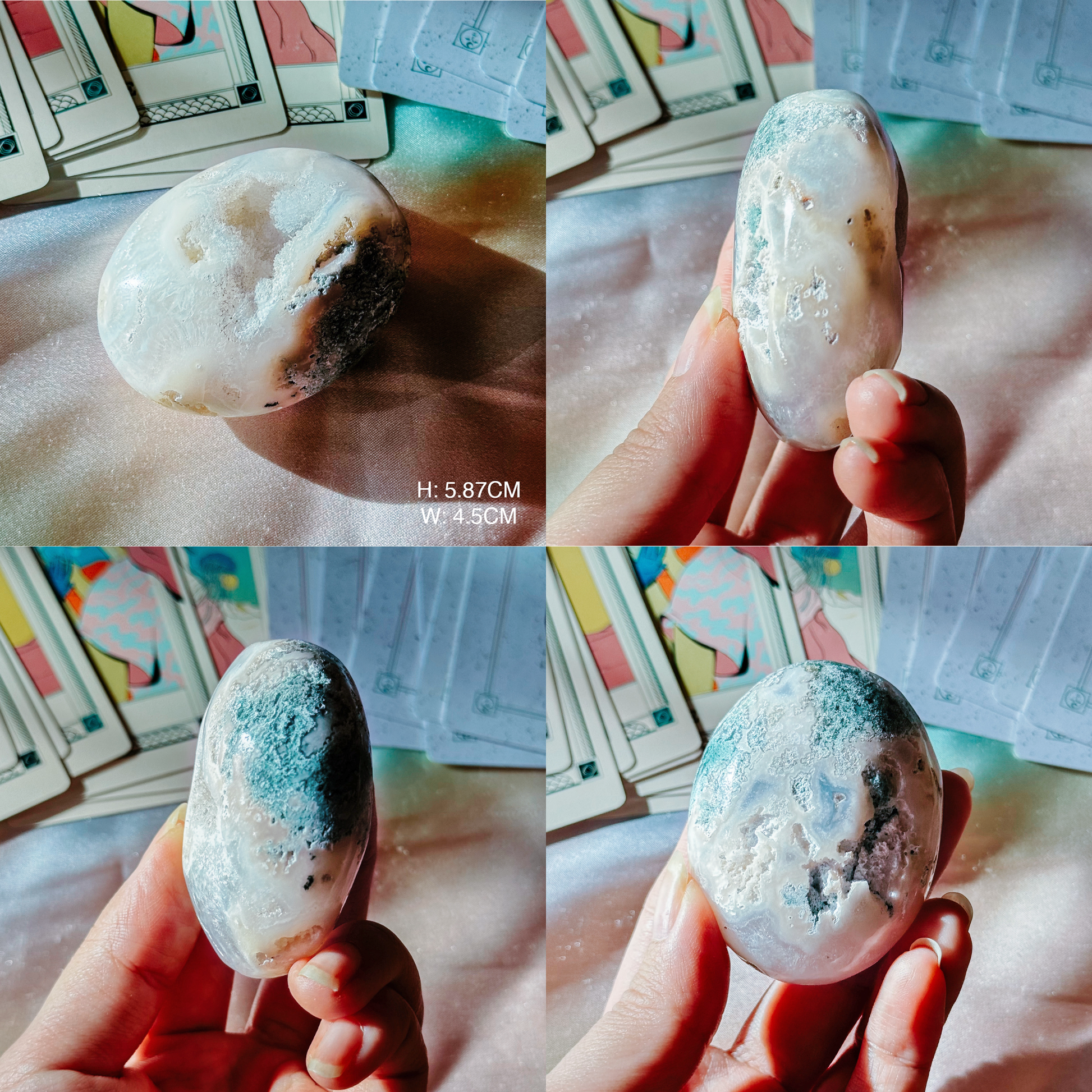 Druzy Agate Palmstones