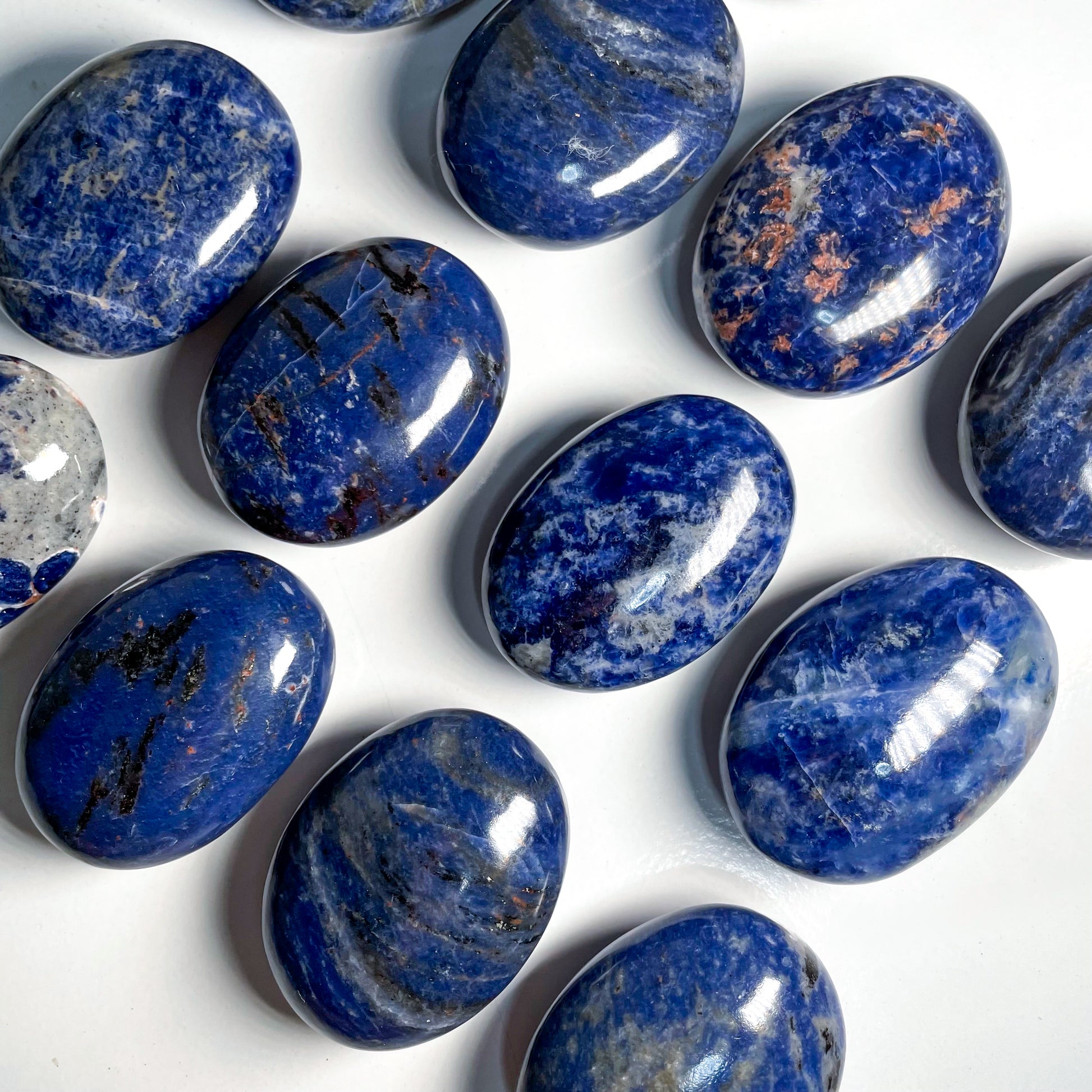 Sodalite Hearts and Palms