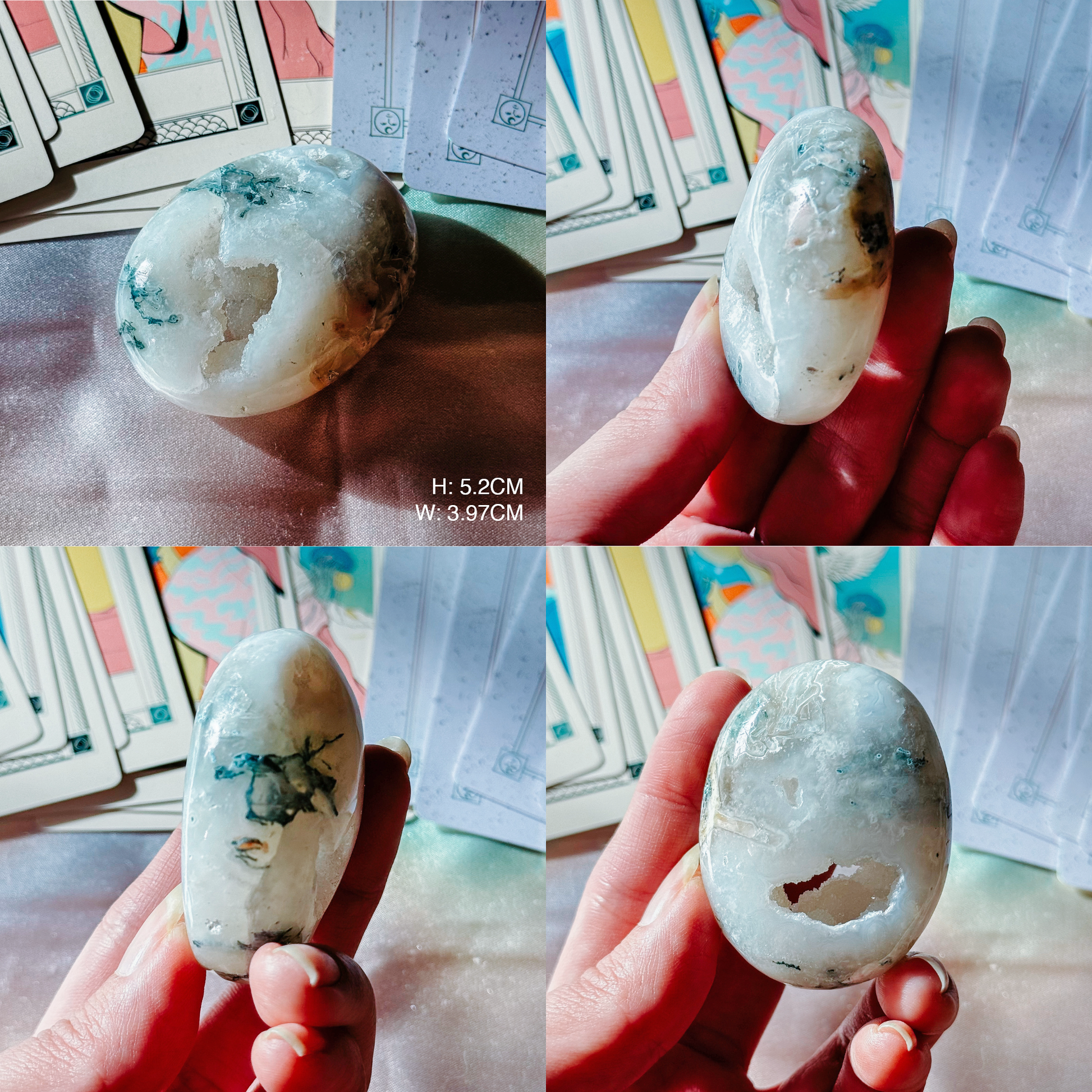 Druzy Agate Palmstones