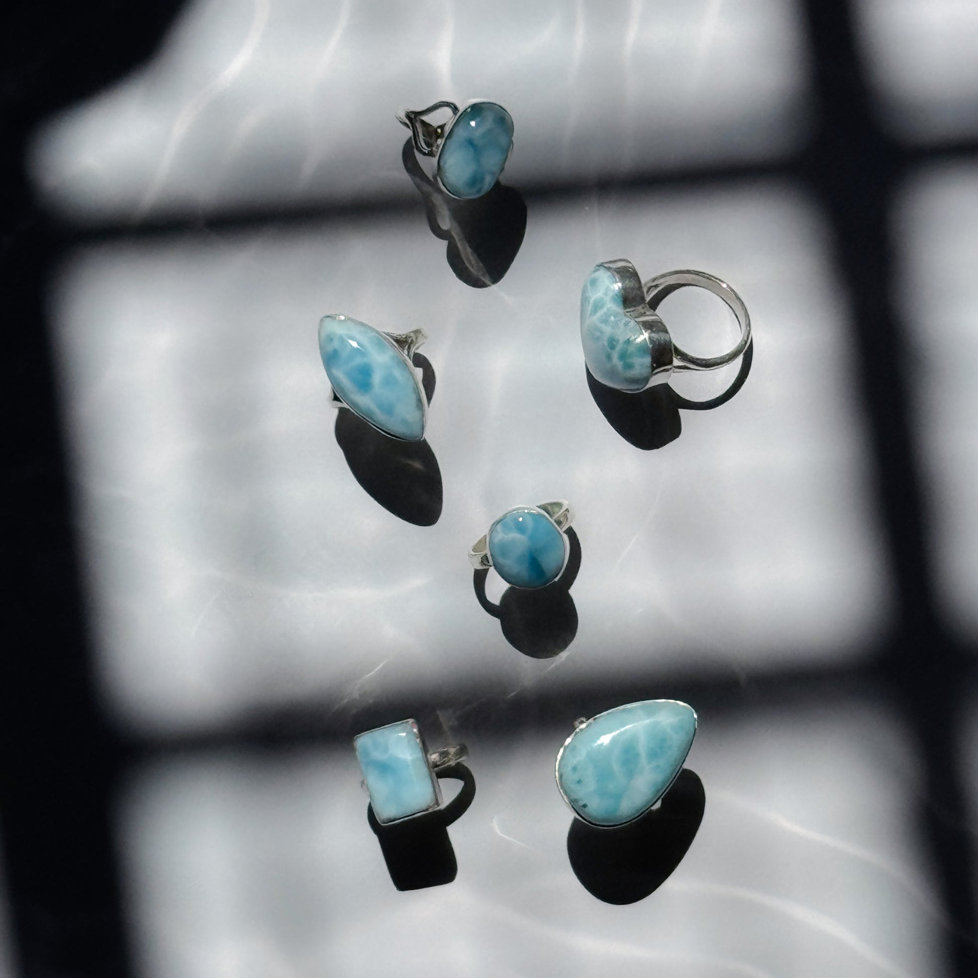 Larimar Rings