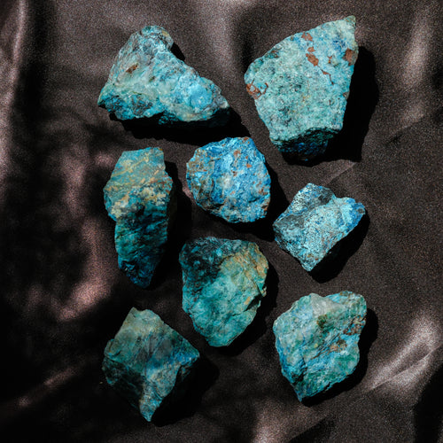 Chrysocolla Azurite on matrix