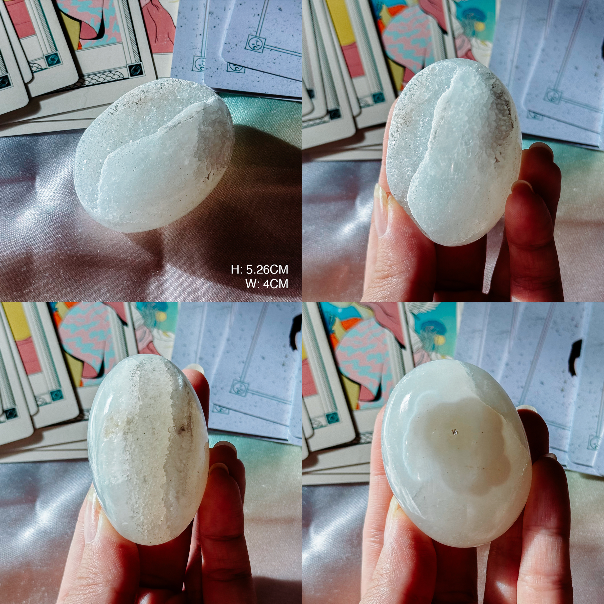 Druzy Agate Palmstones
