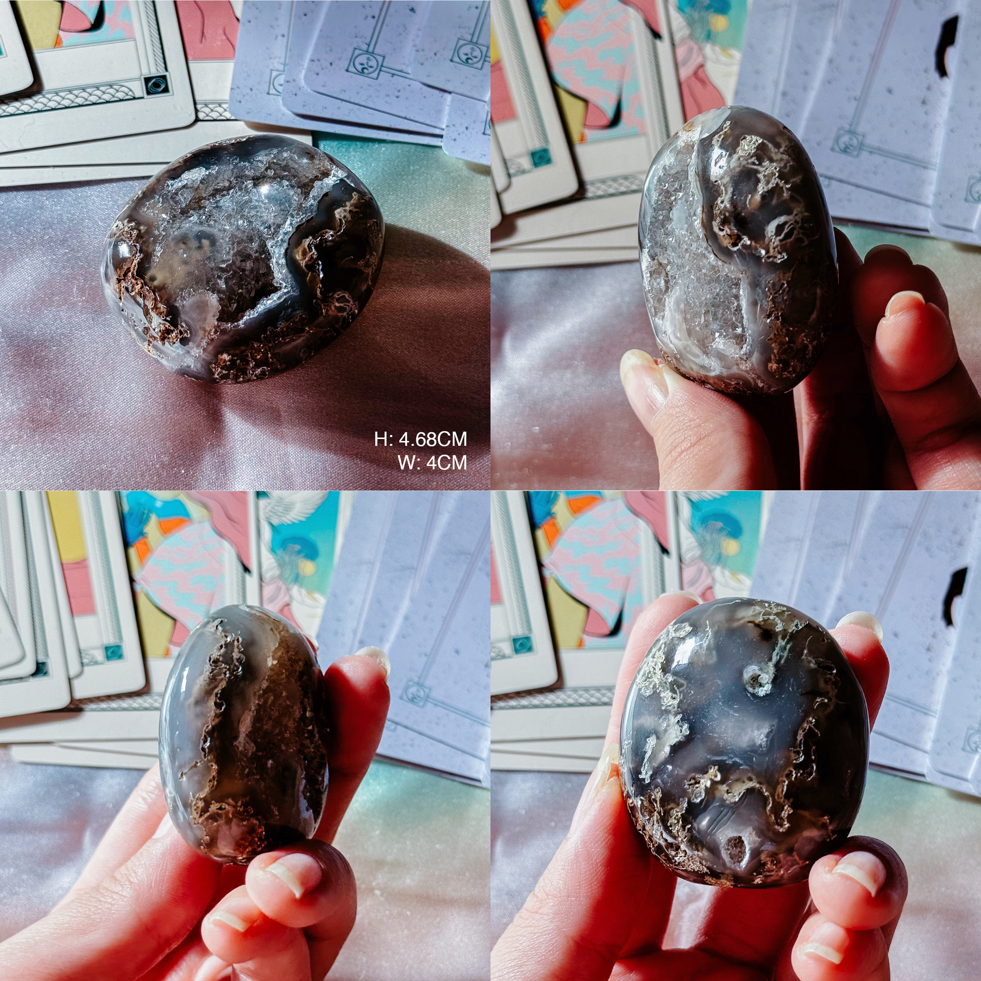 Druzy Agate Palmstones