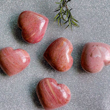 Load image into Gallery viewer, Australian Pink Petrified Wood Hearts
