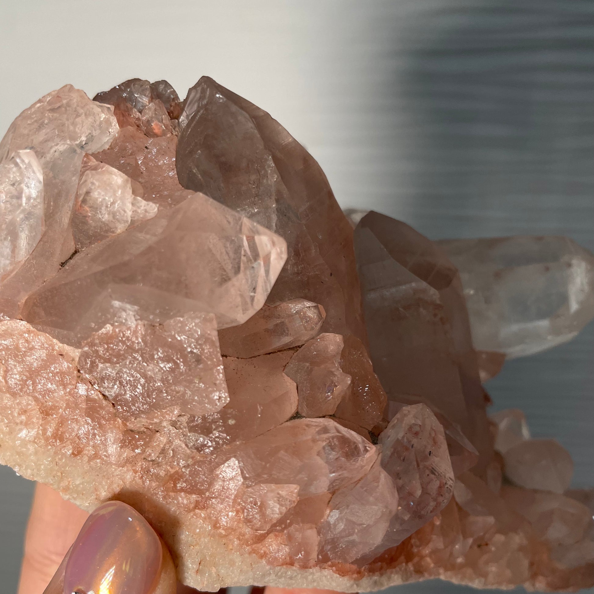 Samādhi Pink Himalayan Nirvana Record Keeper Quartz Cluster