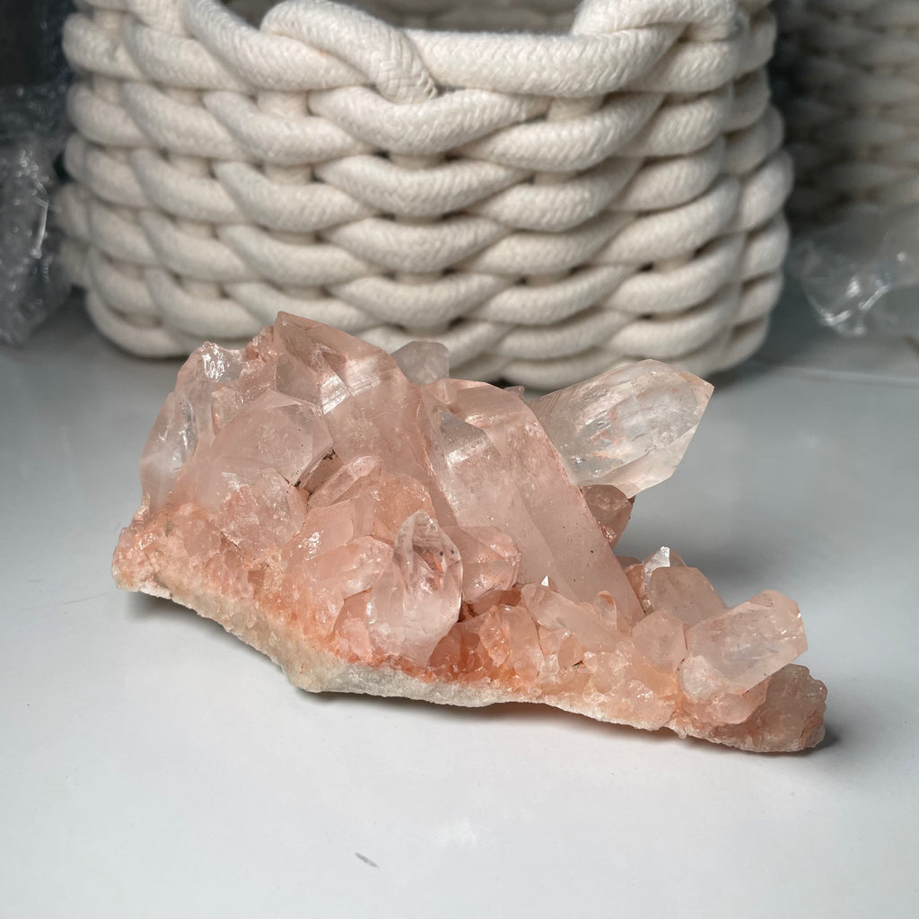 Samādhi Pink Himalayan Nirvana Record Keeper Quartz Cluster