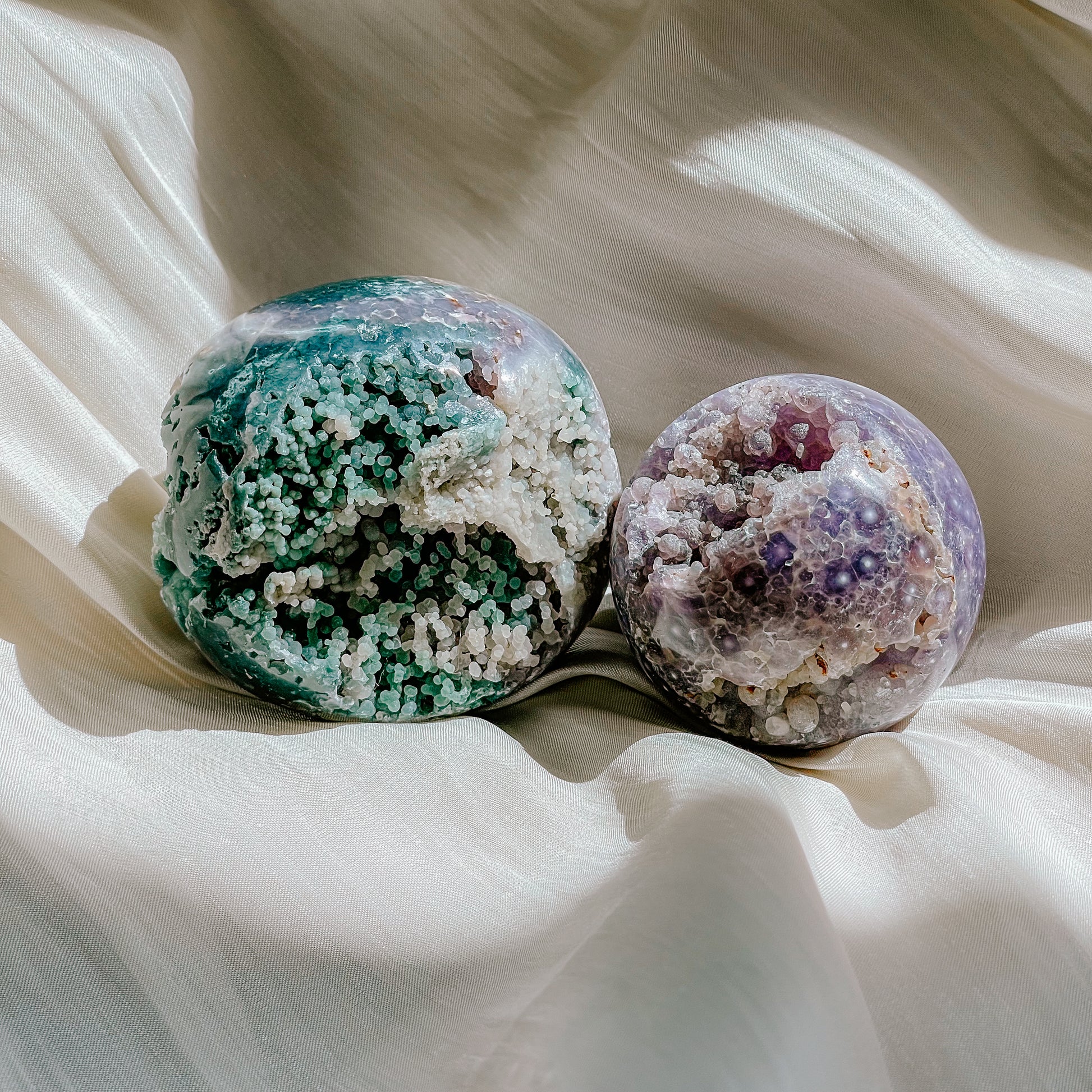 Grape Agate Boytroidal Sphere