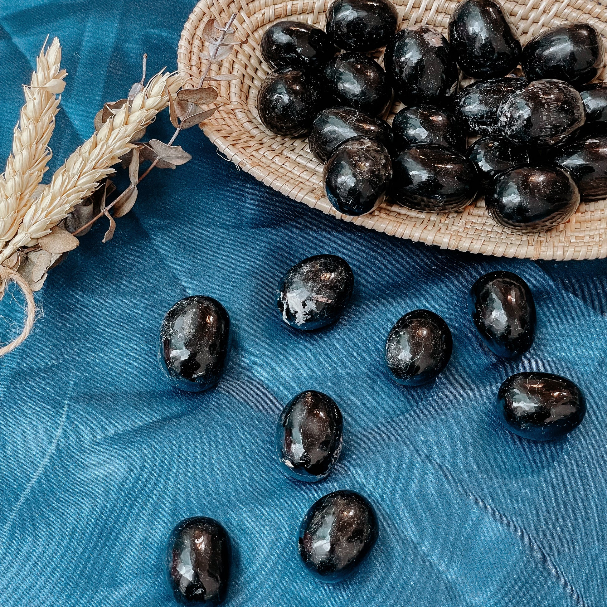 Black Tourmaline Tumbles
