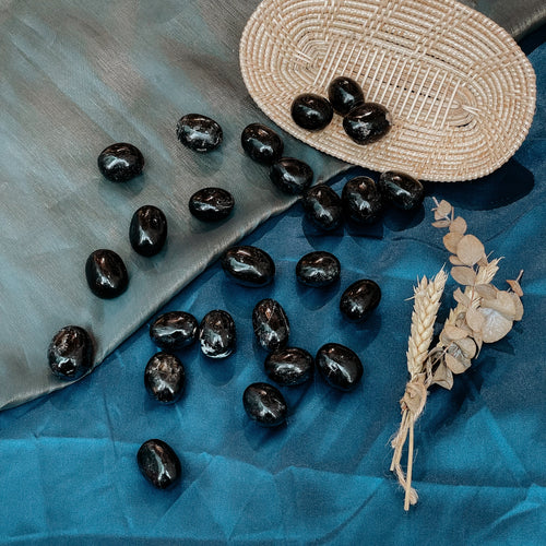Black Tourmaline Tumbles