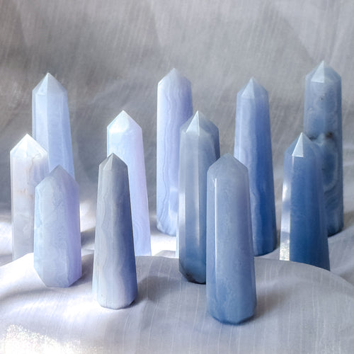 Blue Lace Agate Towers