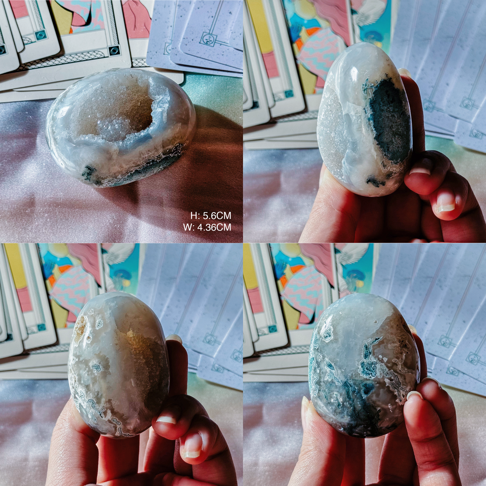 Druzy Agate Palmstones