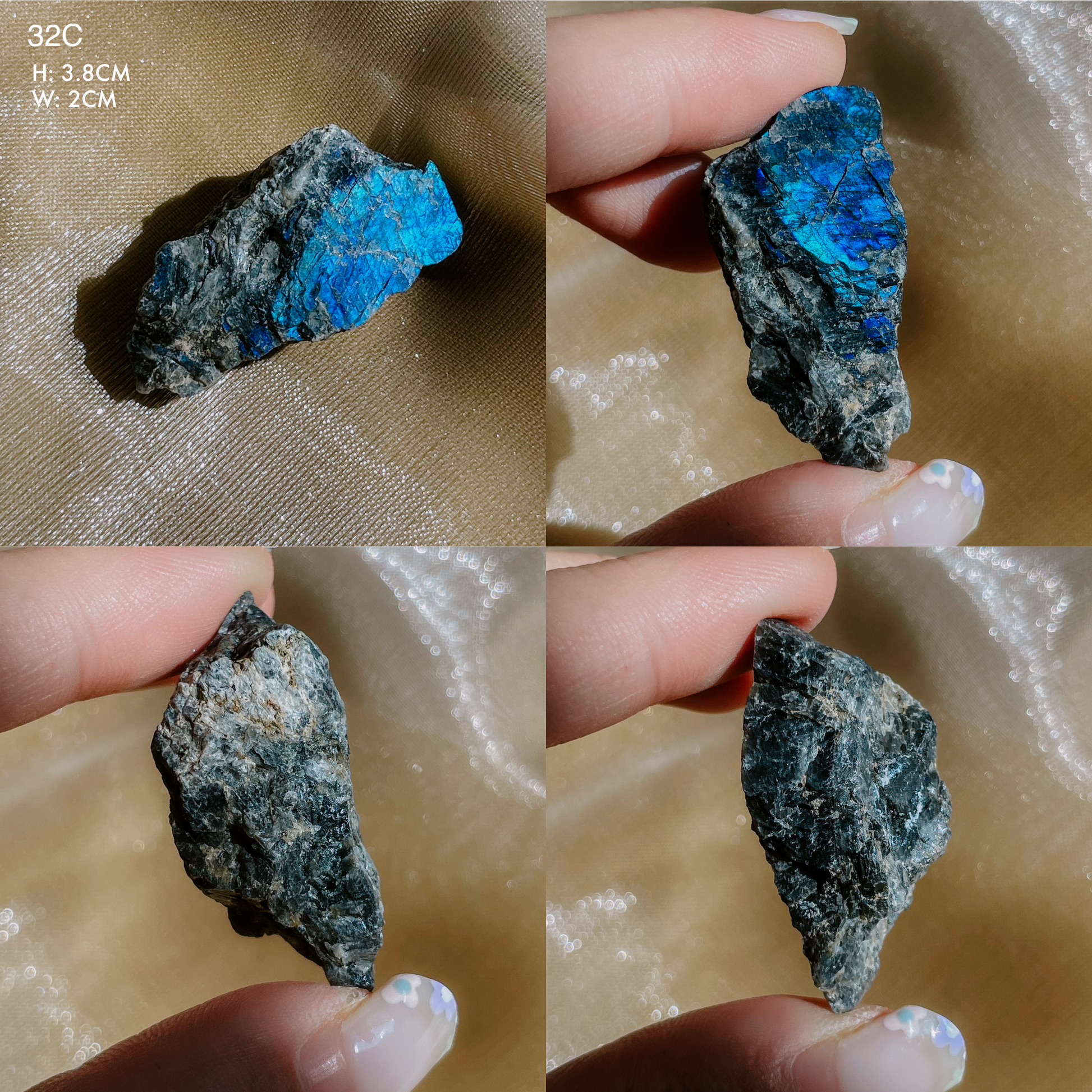 Raw Flashy Spectrolite from Finland