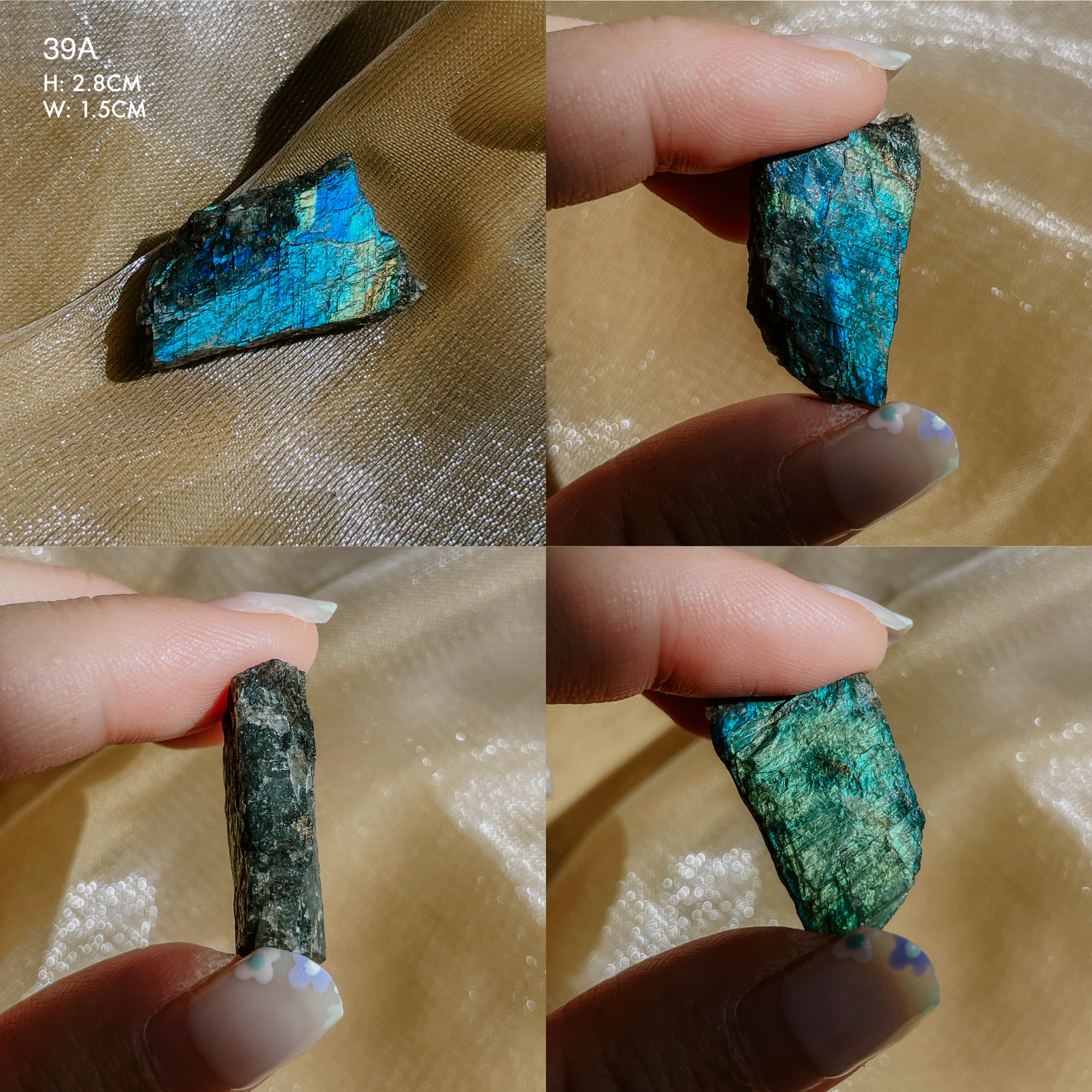 Raw Flashy Spectrolite from Finland
