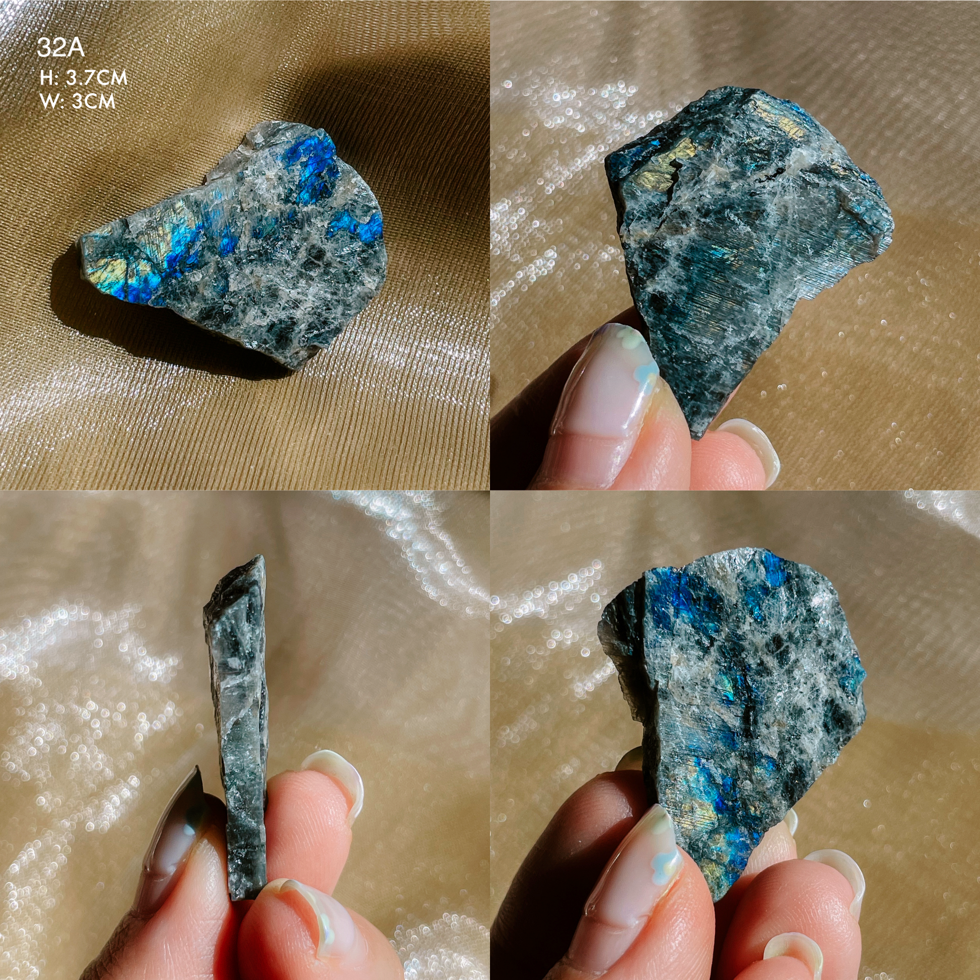 Raw Flashy Spectrolite from Finland