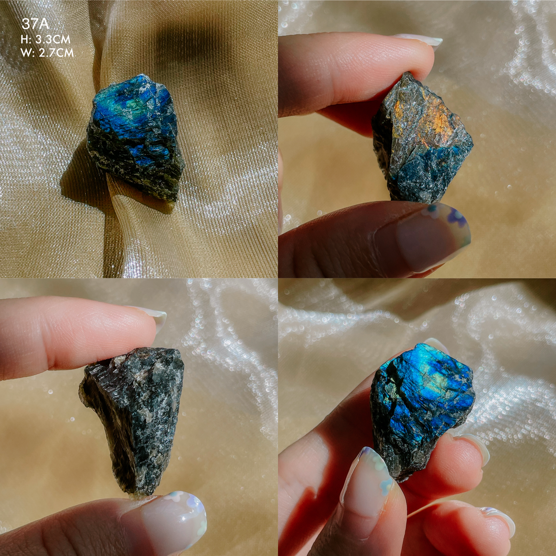Raw Flashy Spectrolite from Finland