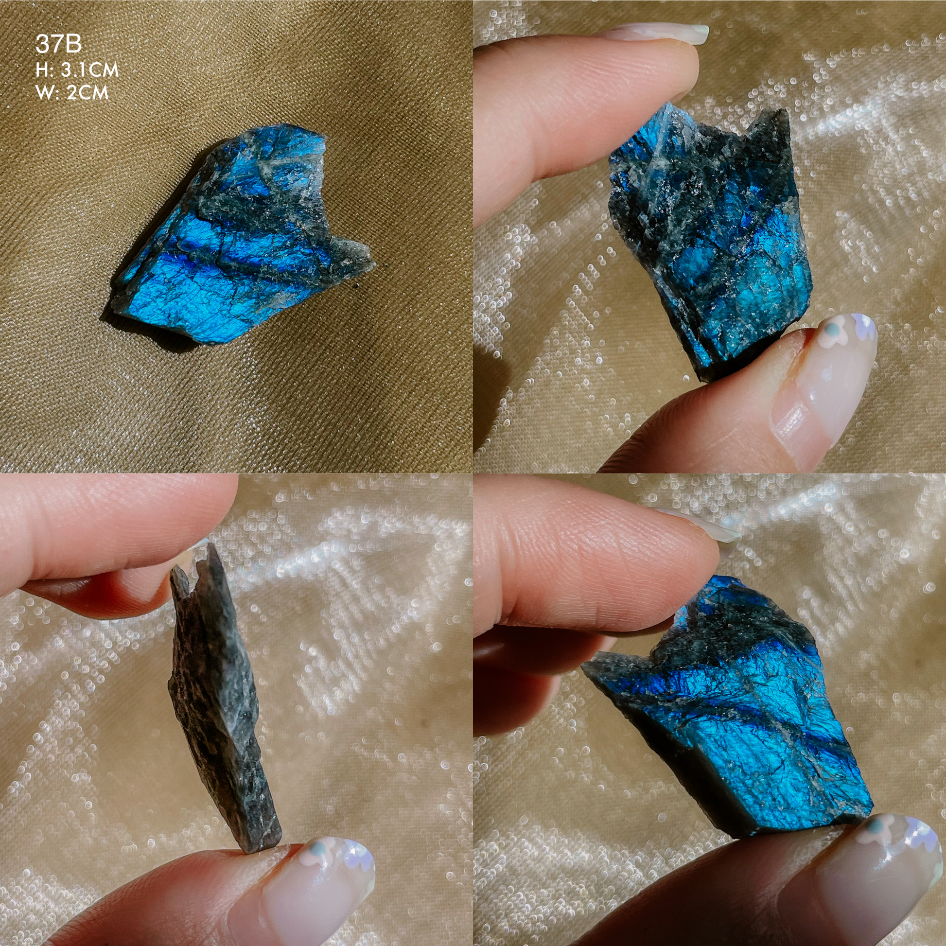 Raw Flashy Spectrolite from Finland