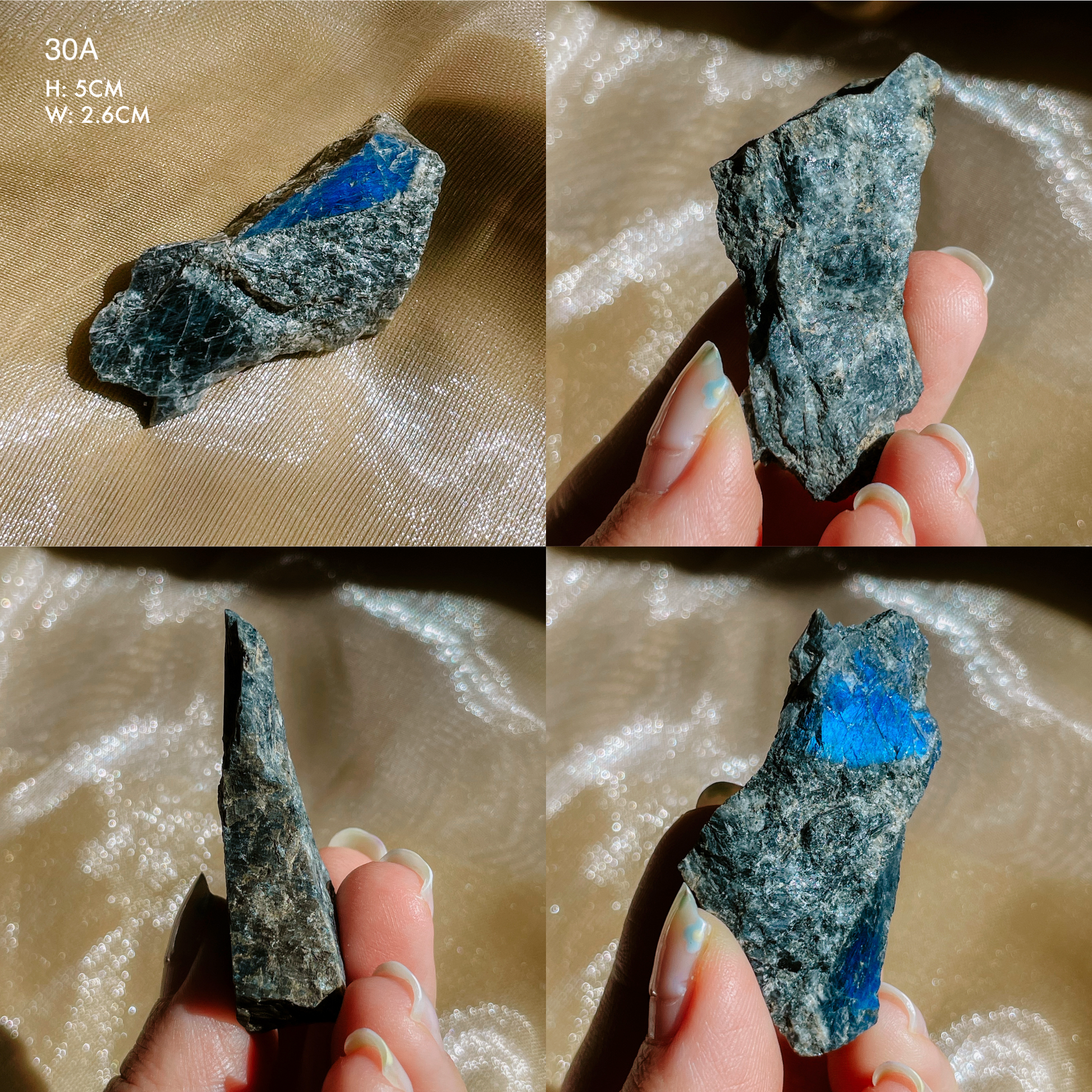 Raw Flashy Spectrolite from Finland