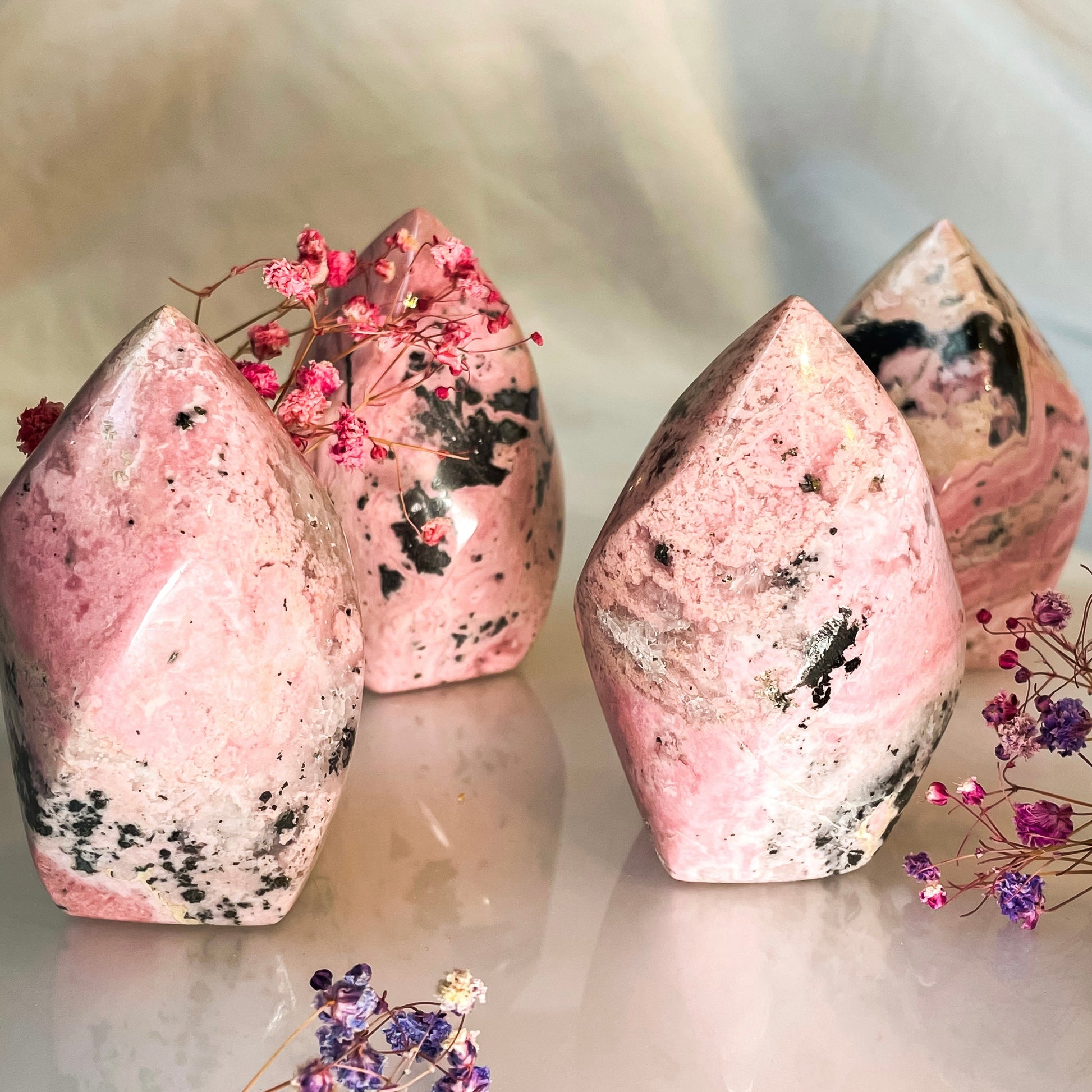 Peruvian Rhodonite Flame