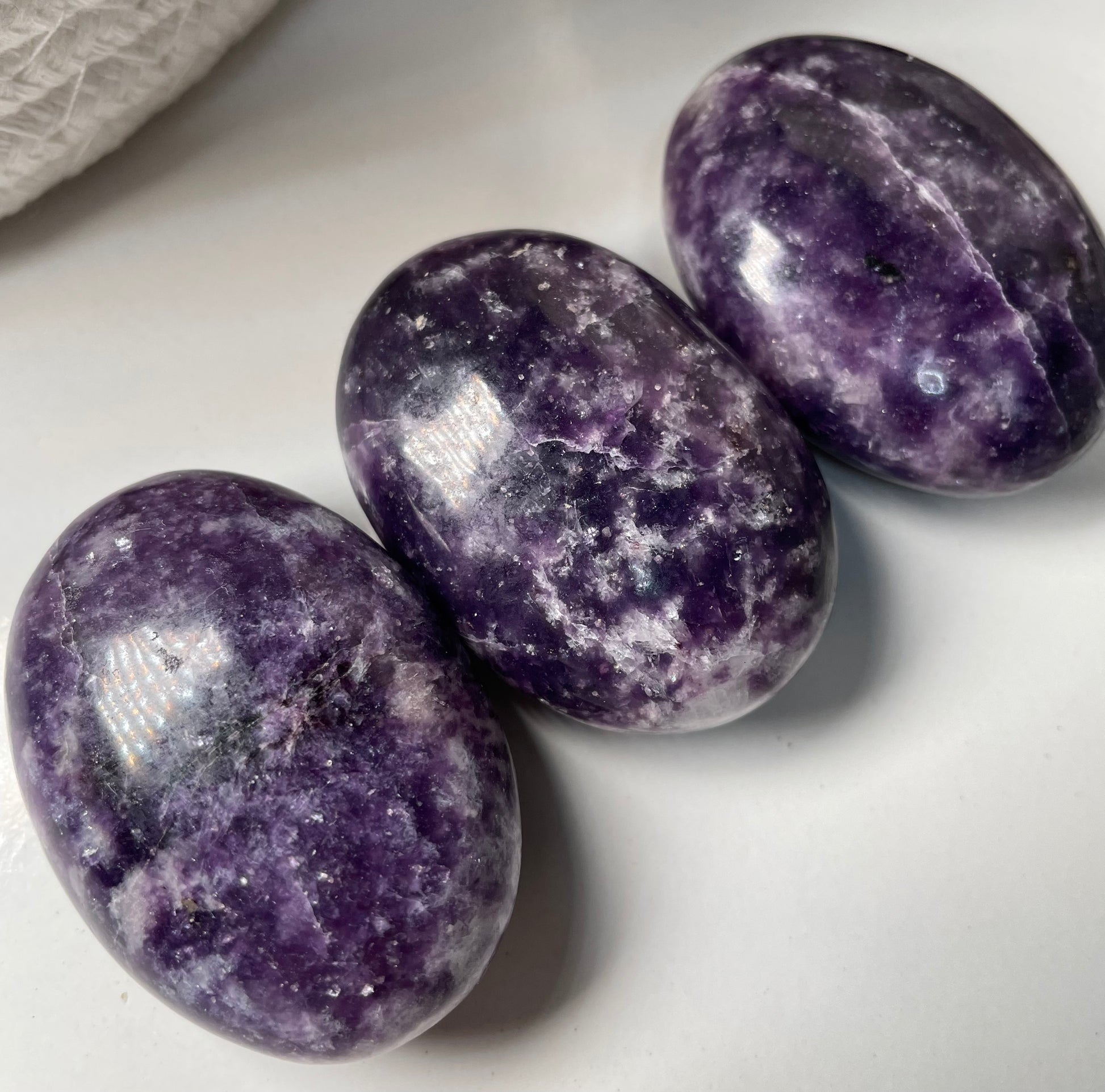 Lepidolite Heart and Palm