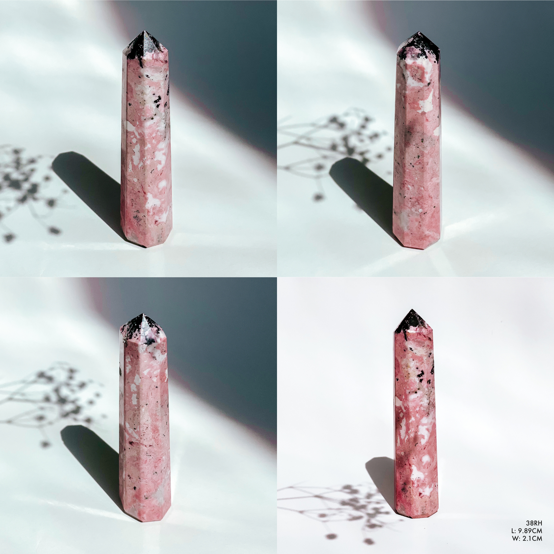 Peruvian Rhodonite 6 Sided Tower