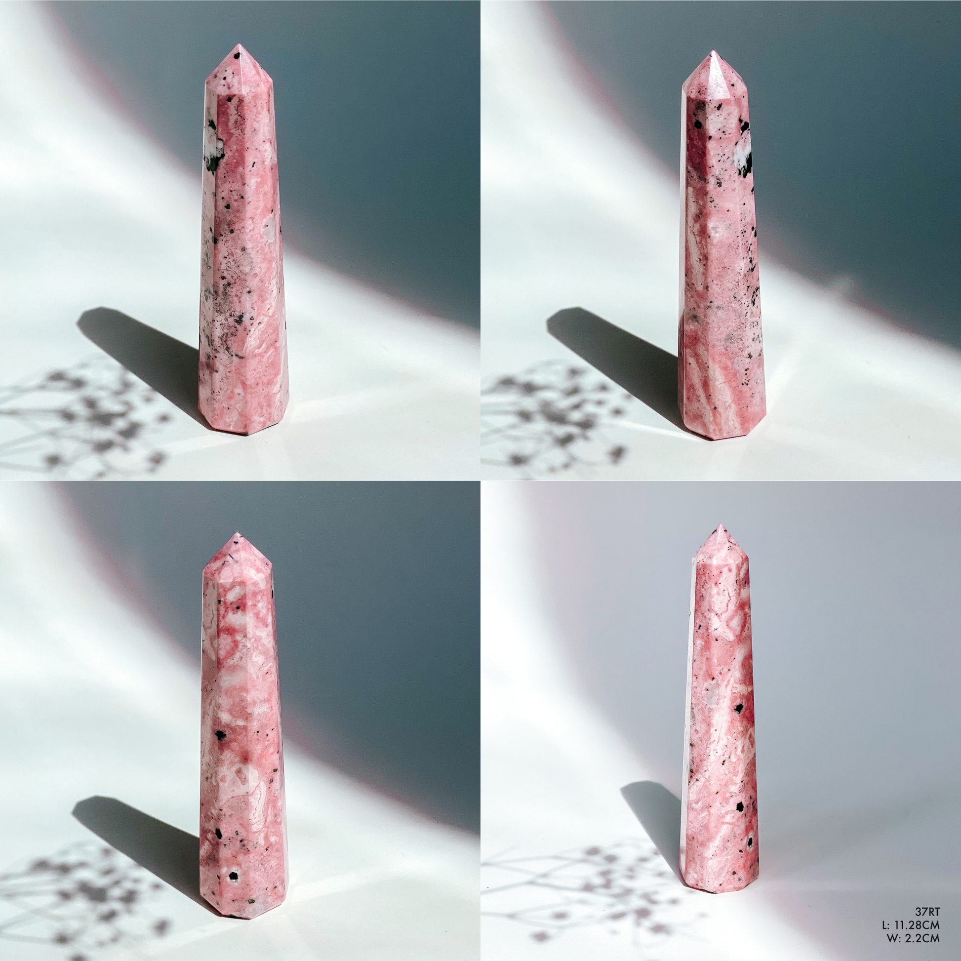 Peruvian Rhodonite 6 Sided Tower