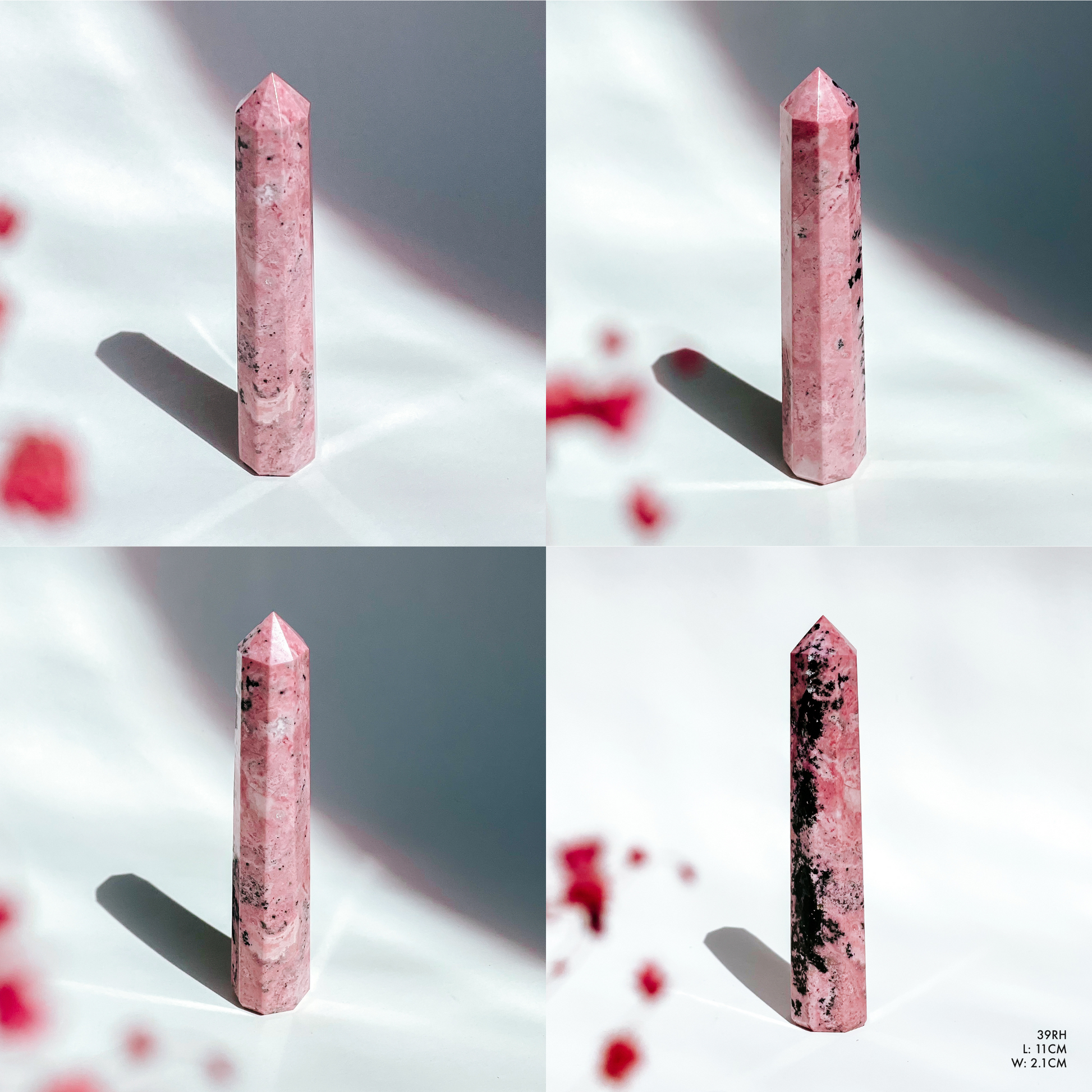 Peruvian Rhodonite 6 Sided Tower