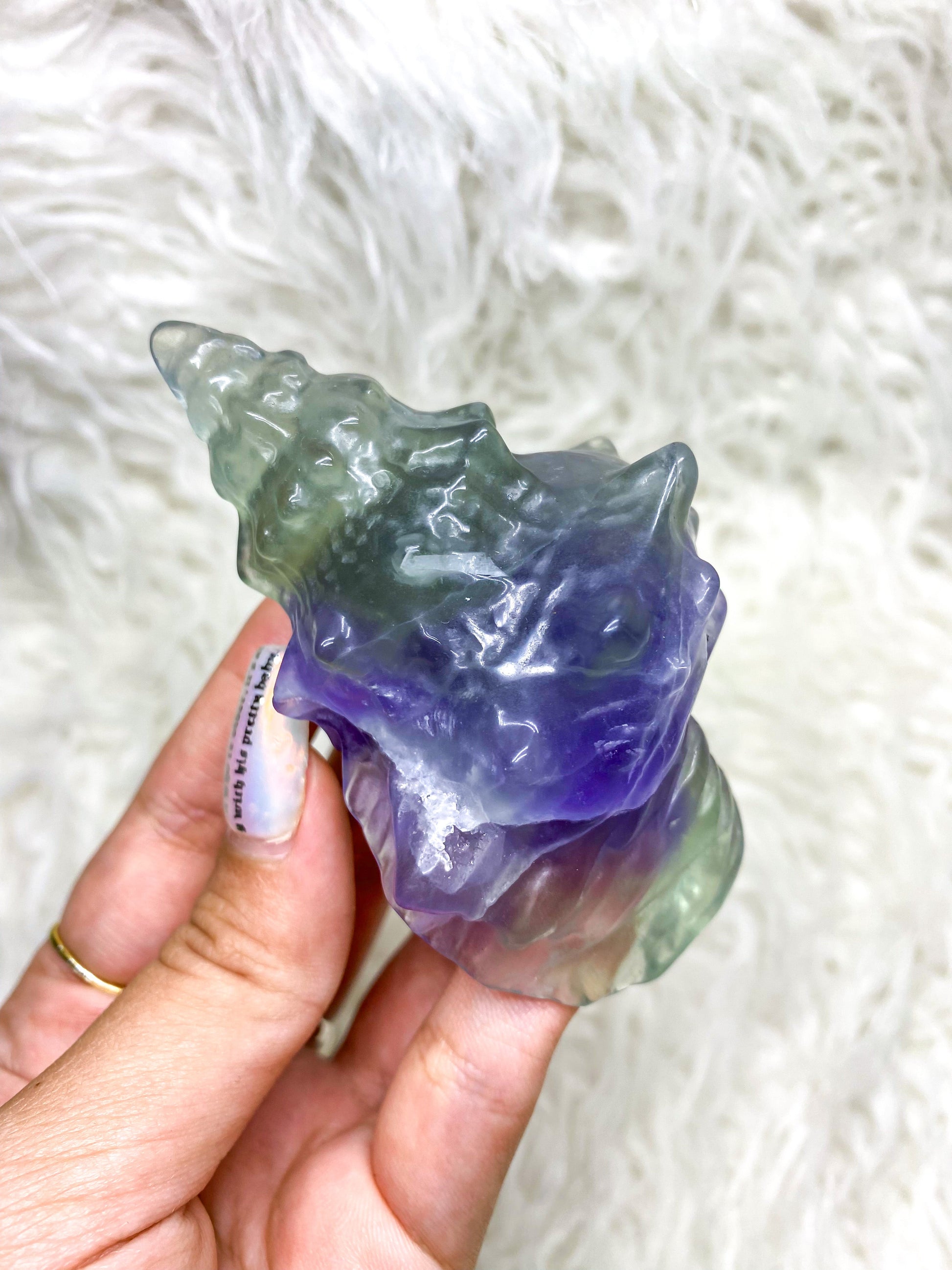 Carved Fluorite Seashells