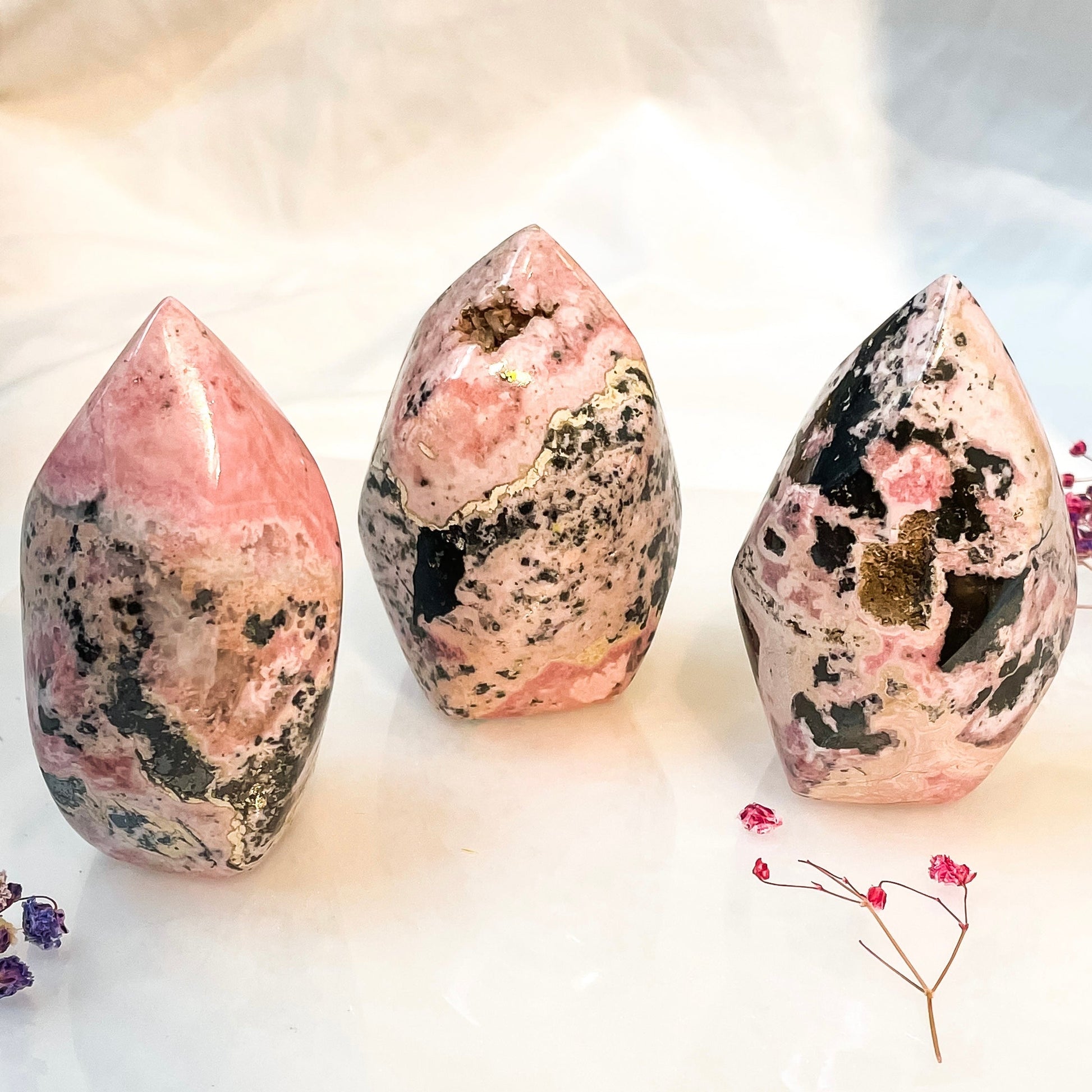 Peruvian Rhodonite Flame