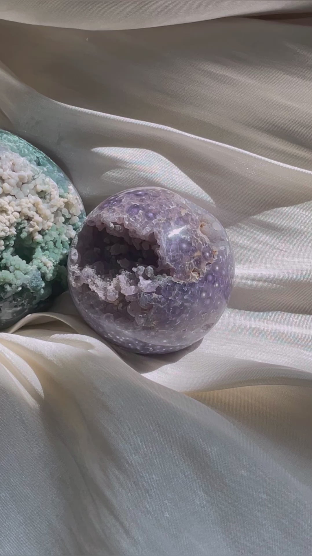 Grape Agate Boytroidal Sphere