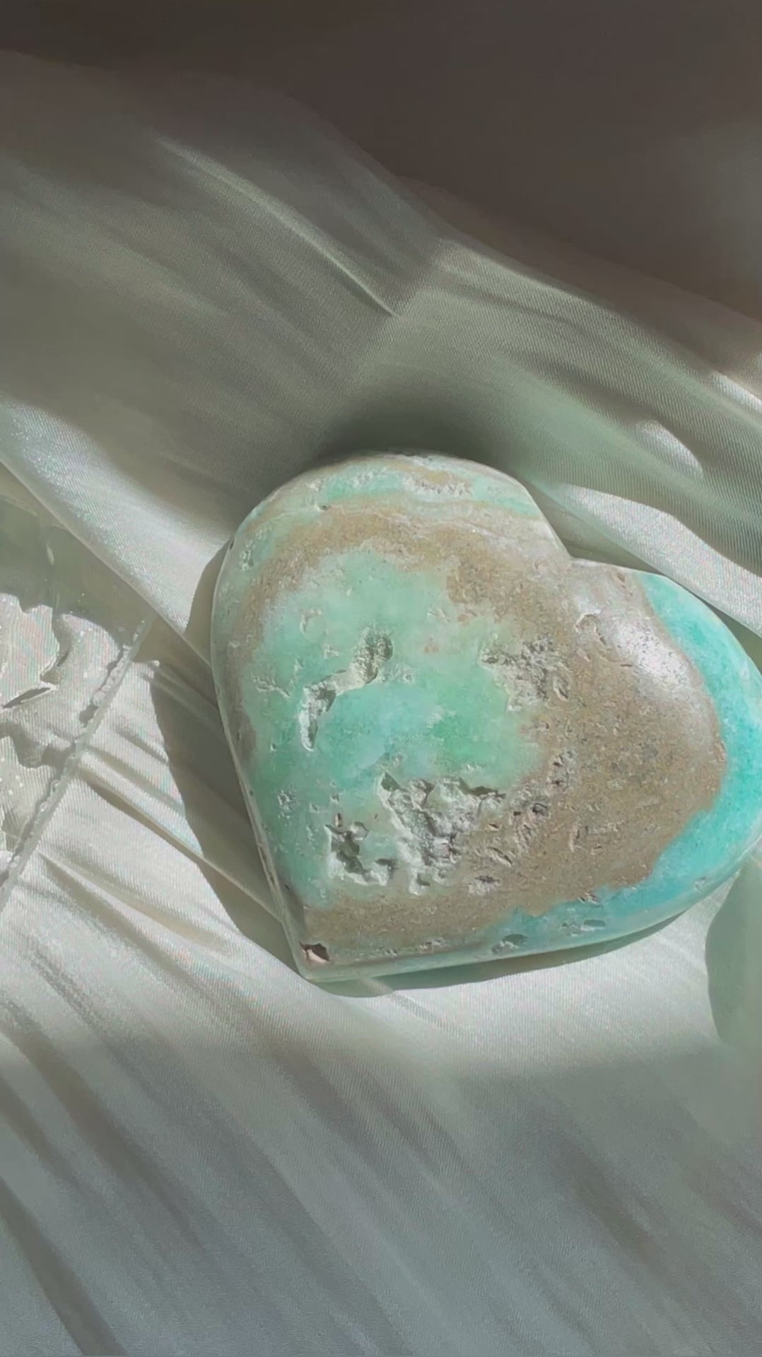 Blue Aragonite Hearts