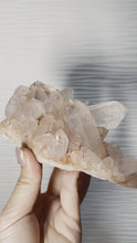 Load and play video in Gallery viewer, Samādhi Pink Himalayan Nirvana Record Keeper Quartz Cluster
