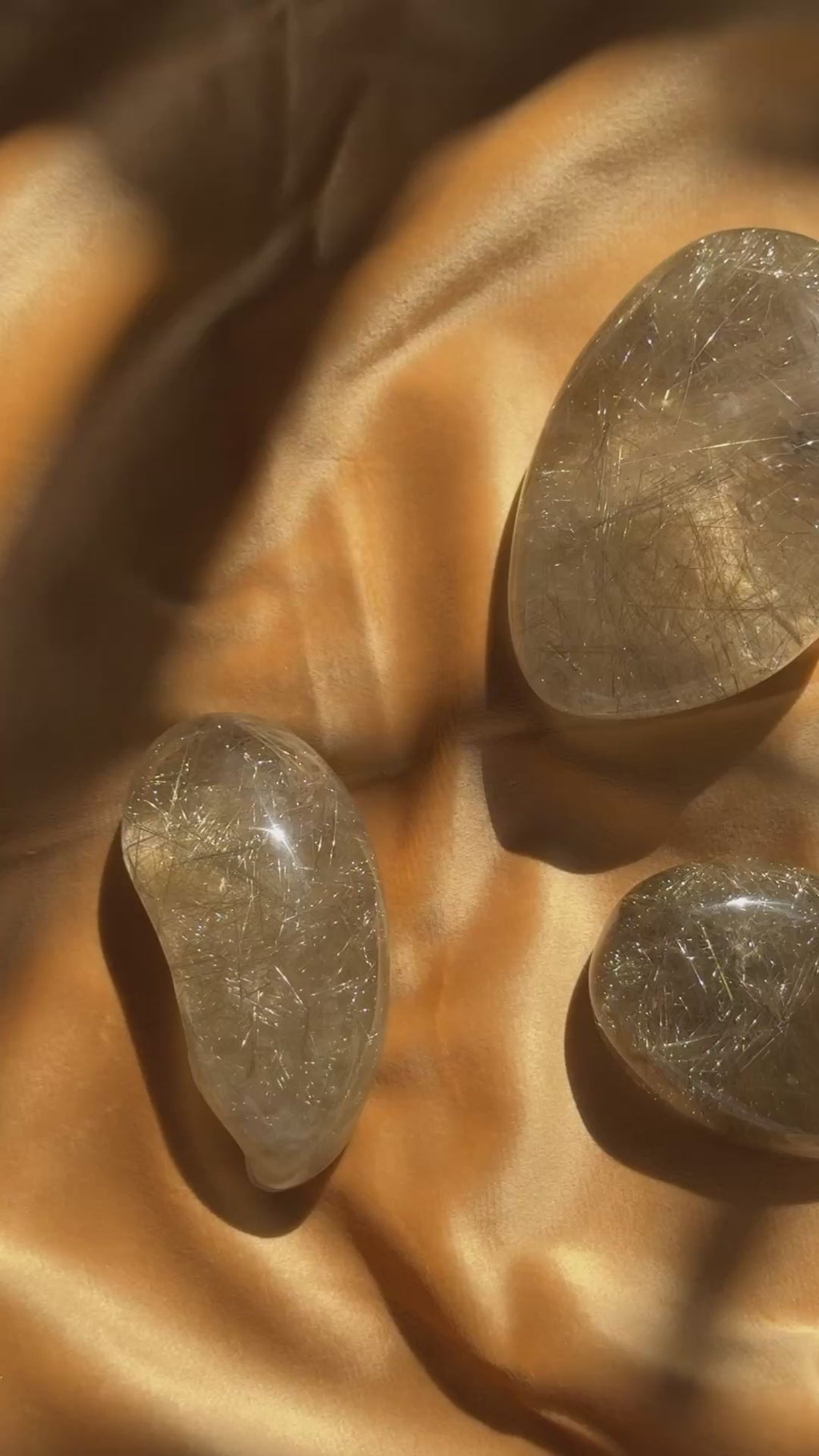 Rutilated Garden Quartz Lenses