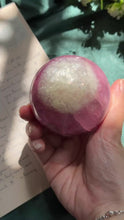 Load and play video in Gallery viewer, Pink Fluorite with Mica sphere
