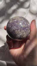 Load and play video in Gallery viewer, Pegmatite Unicorn Stone Sphere
