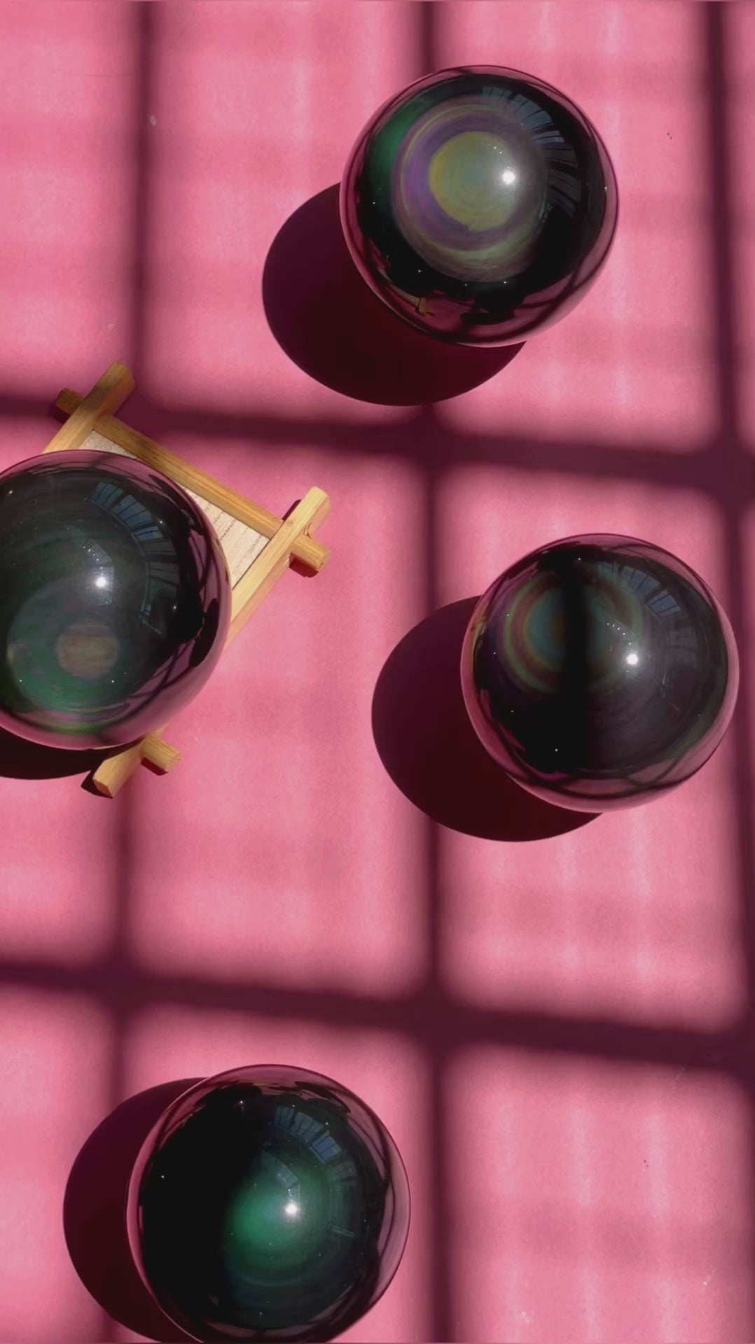 Rainbow Obsidian Sphere