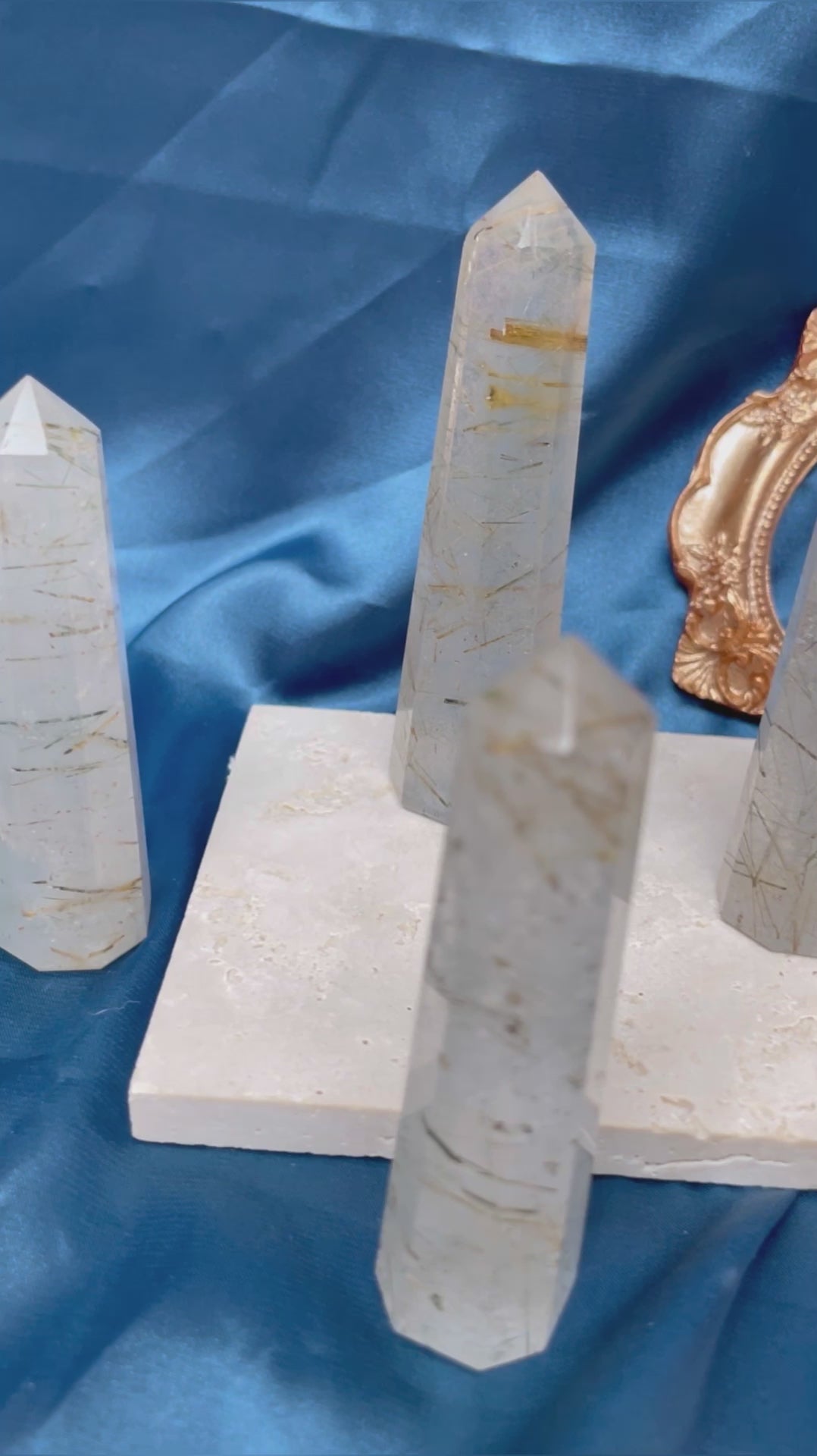 Golden Rutilated Quartz Towers