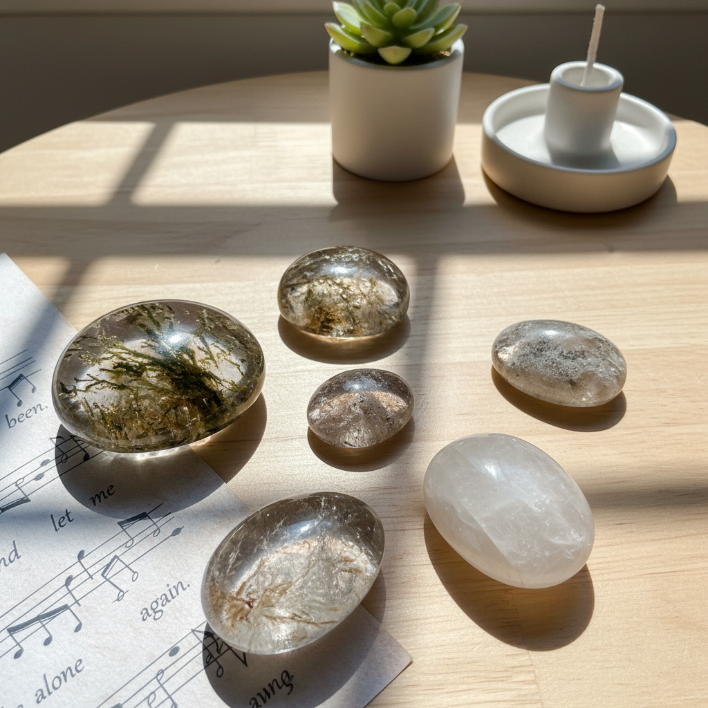 Quartz lenses on home table