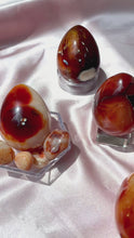 Load and play video in Gallery viewer, Carnelian Eggs for Creativity, Confidence and Fertility
