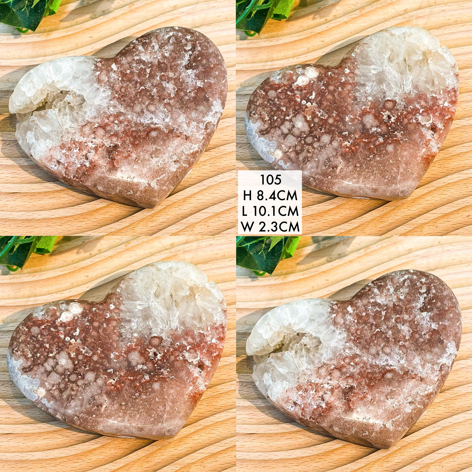 Pink Amethyst Hearts