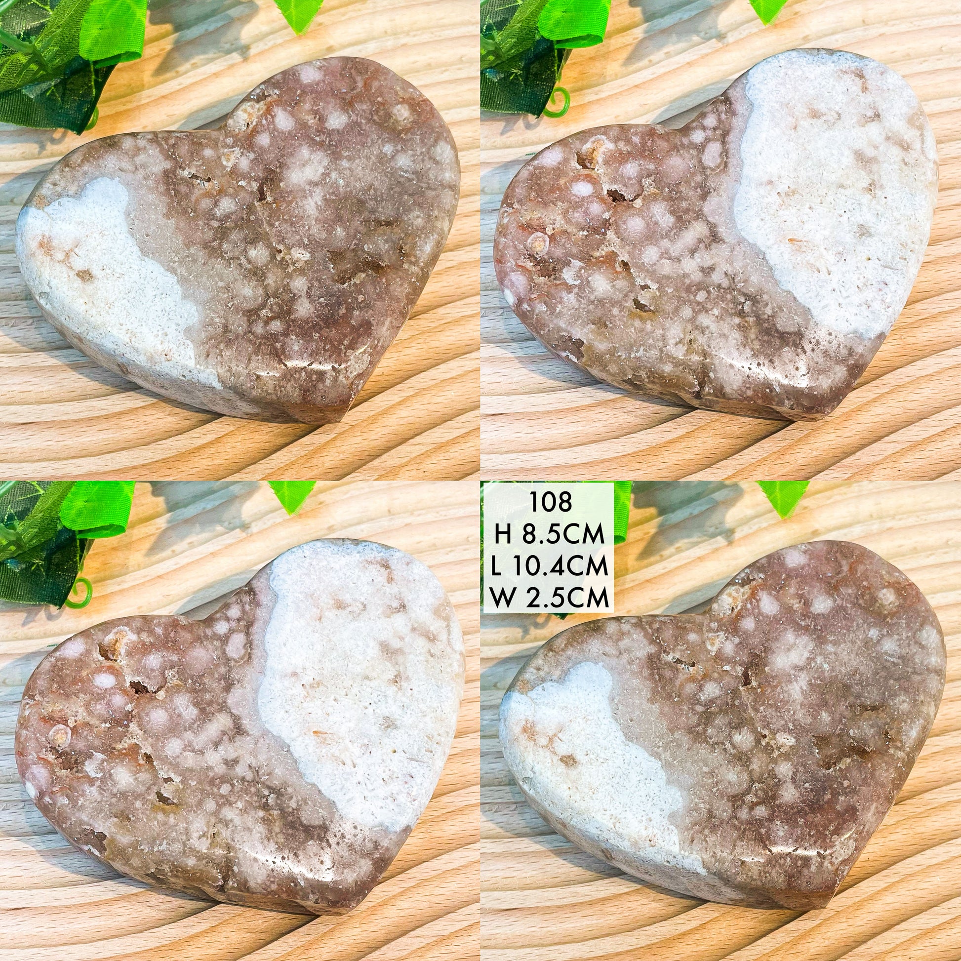 Pink Amethyst Hearts